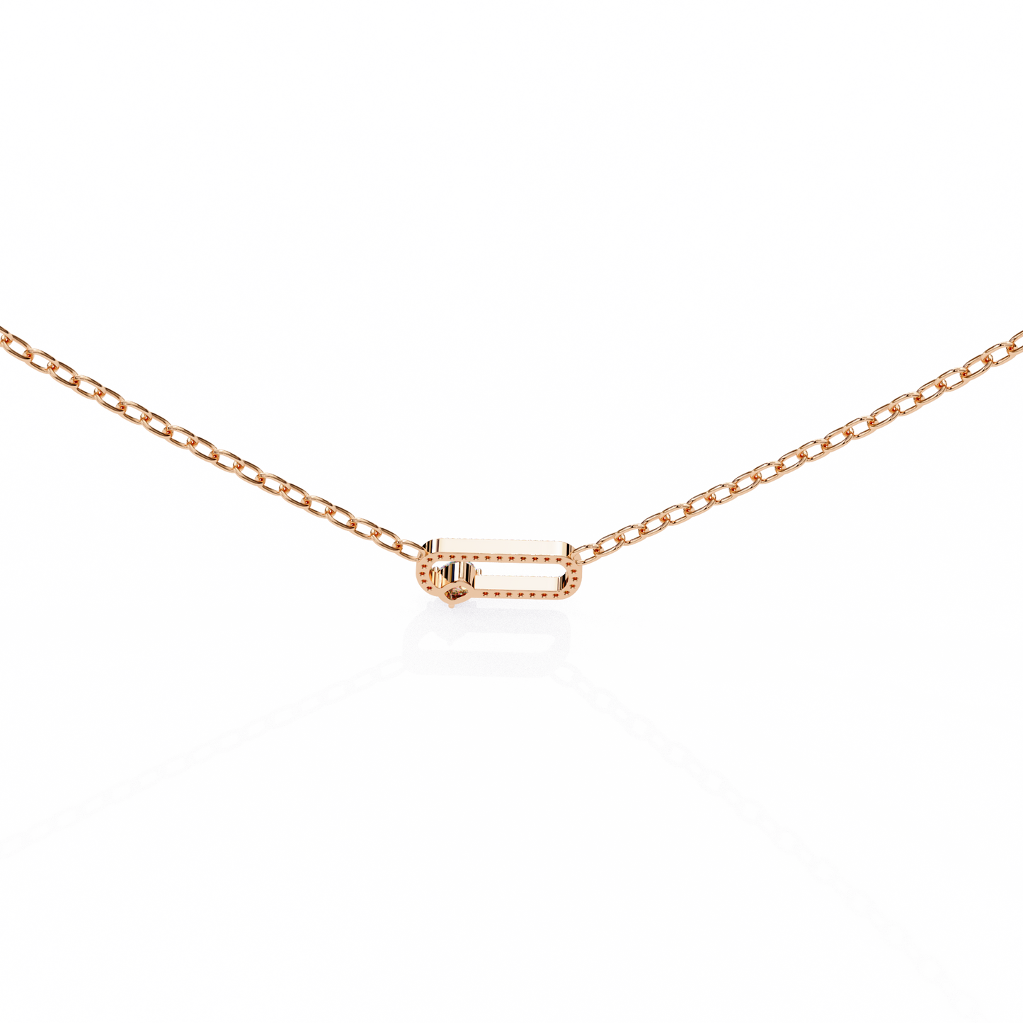 Bound Cushion Diamond Pendant