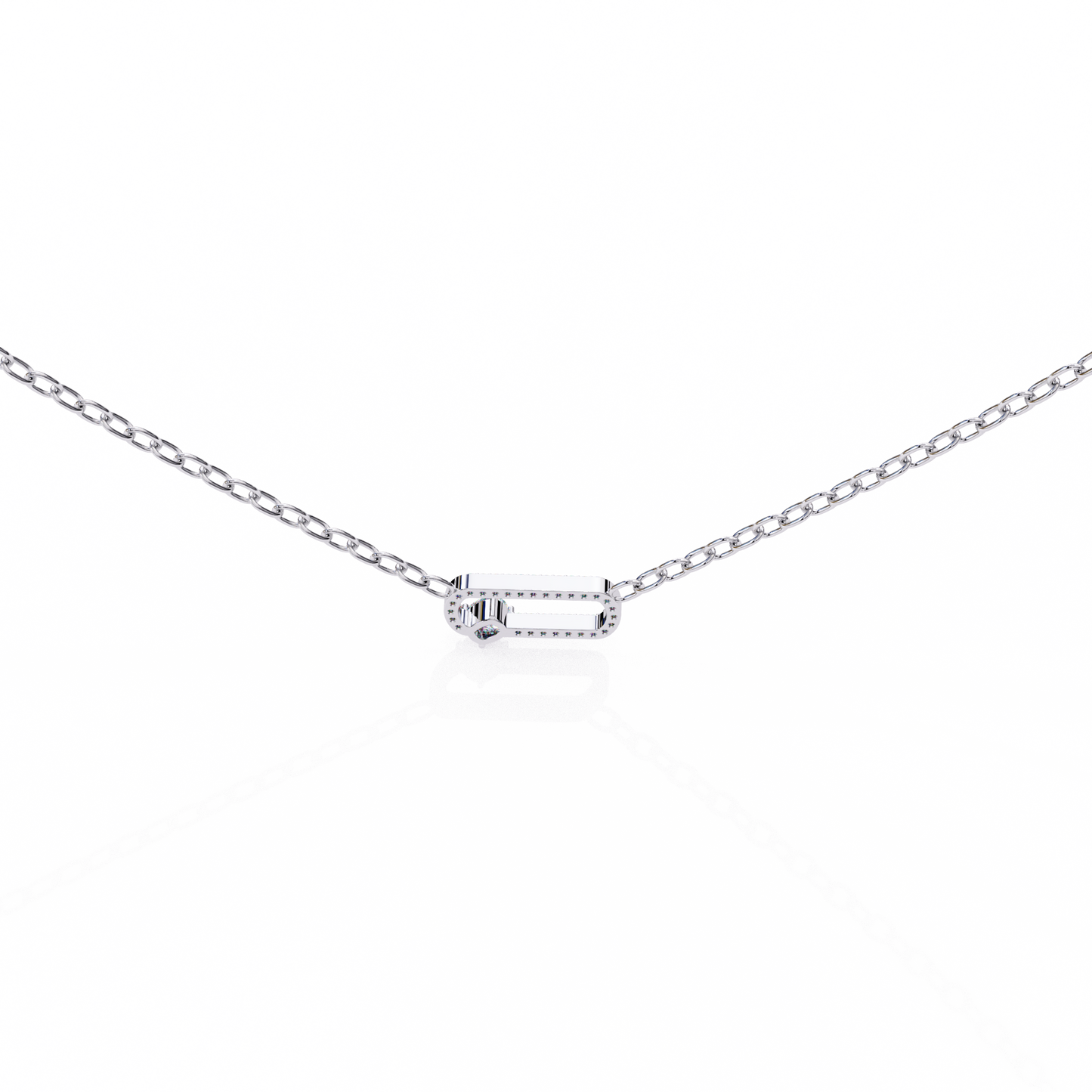 Bound Cushion Diamond Pendant