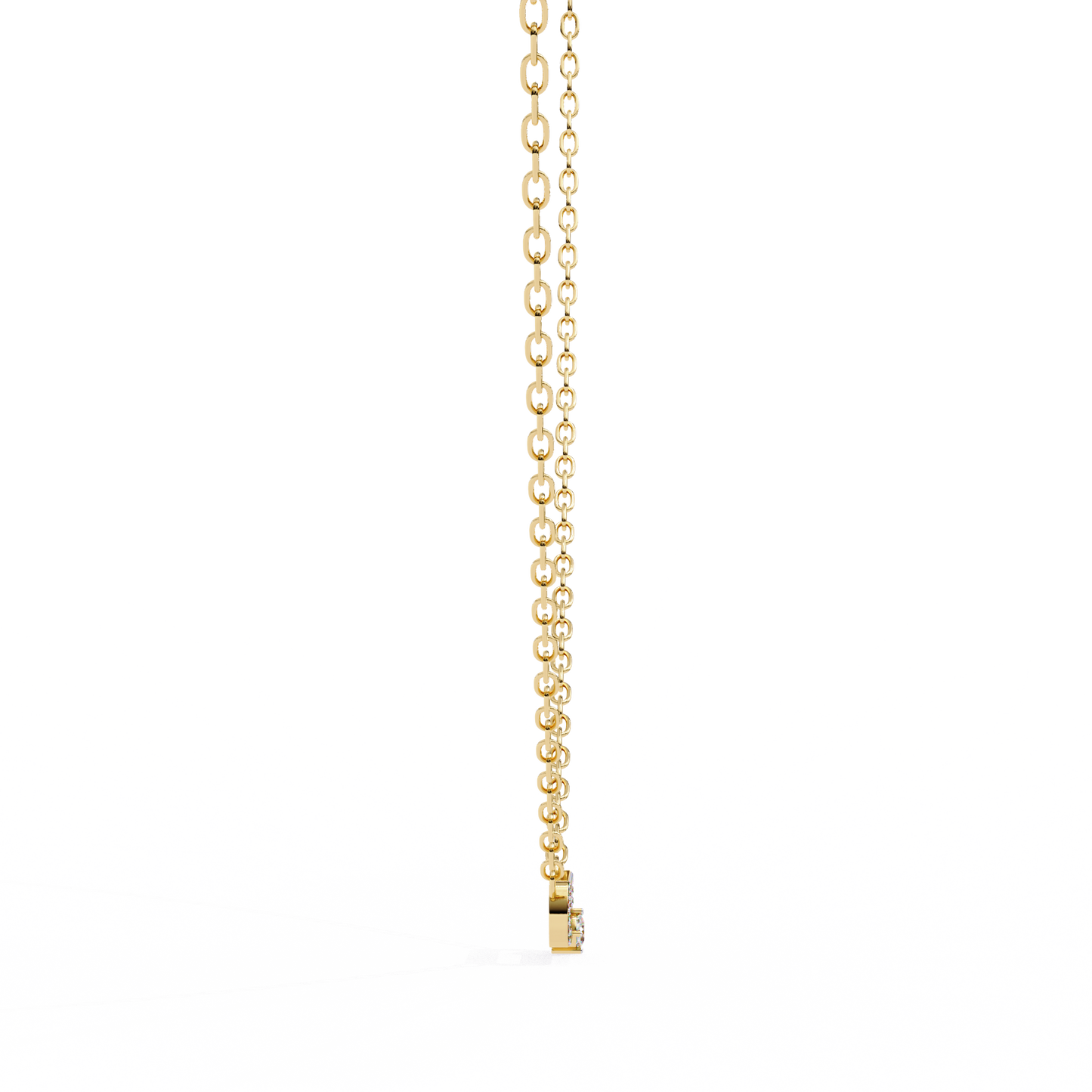 Bound Cushion Diamond Pendant