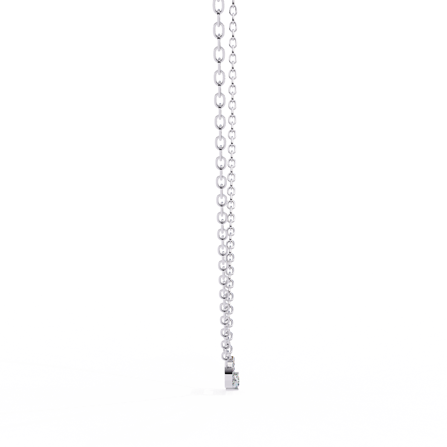 Bound Cushion Diamond Pendant