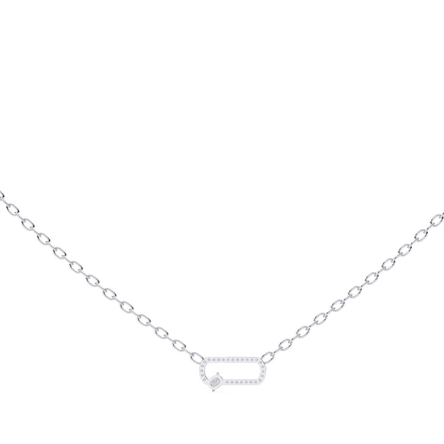 Bound Cushion Diamond Pendant