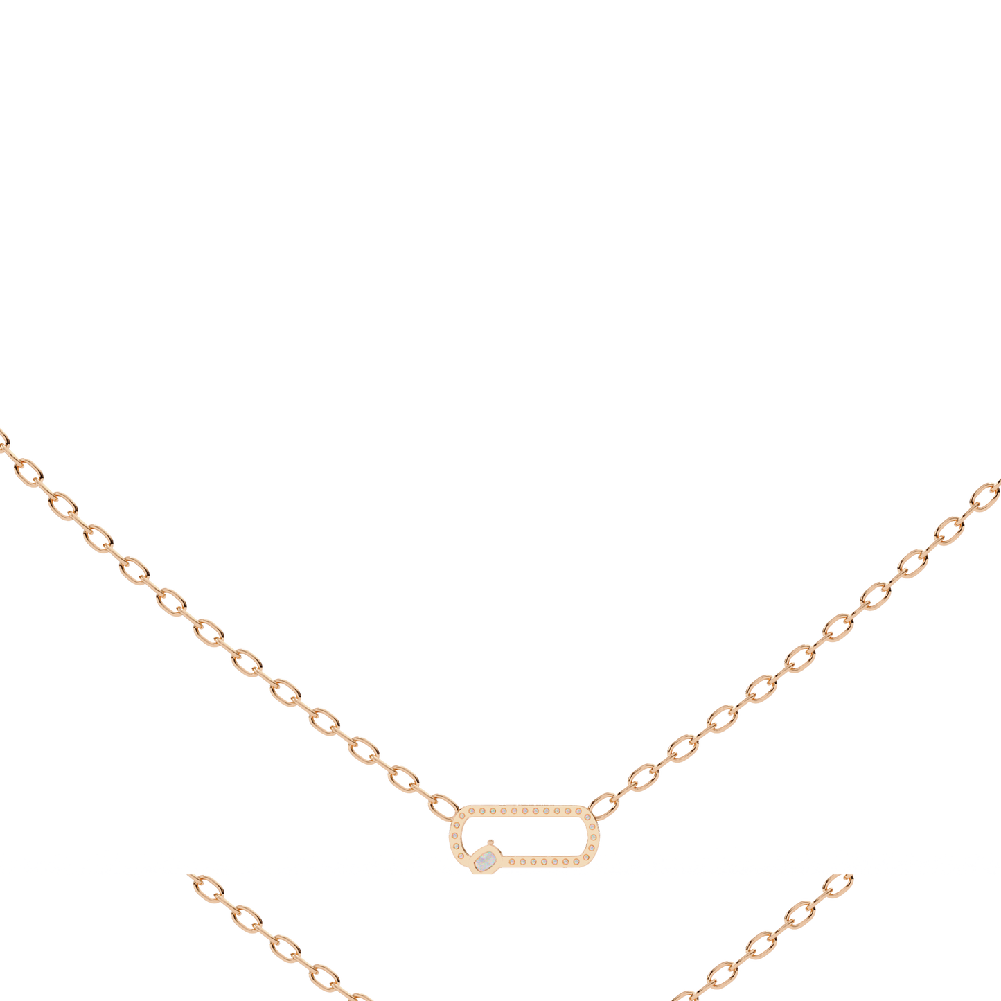 Bound Cushion Diamond Pendant
