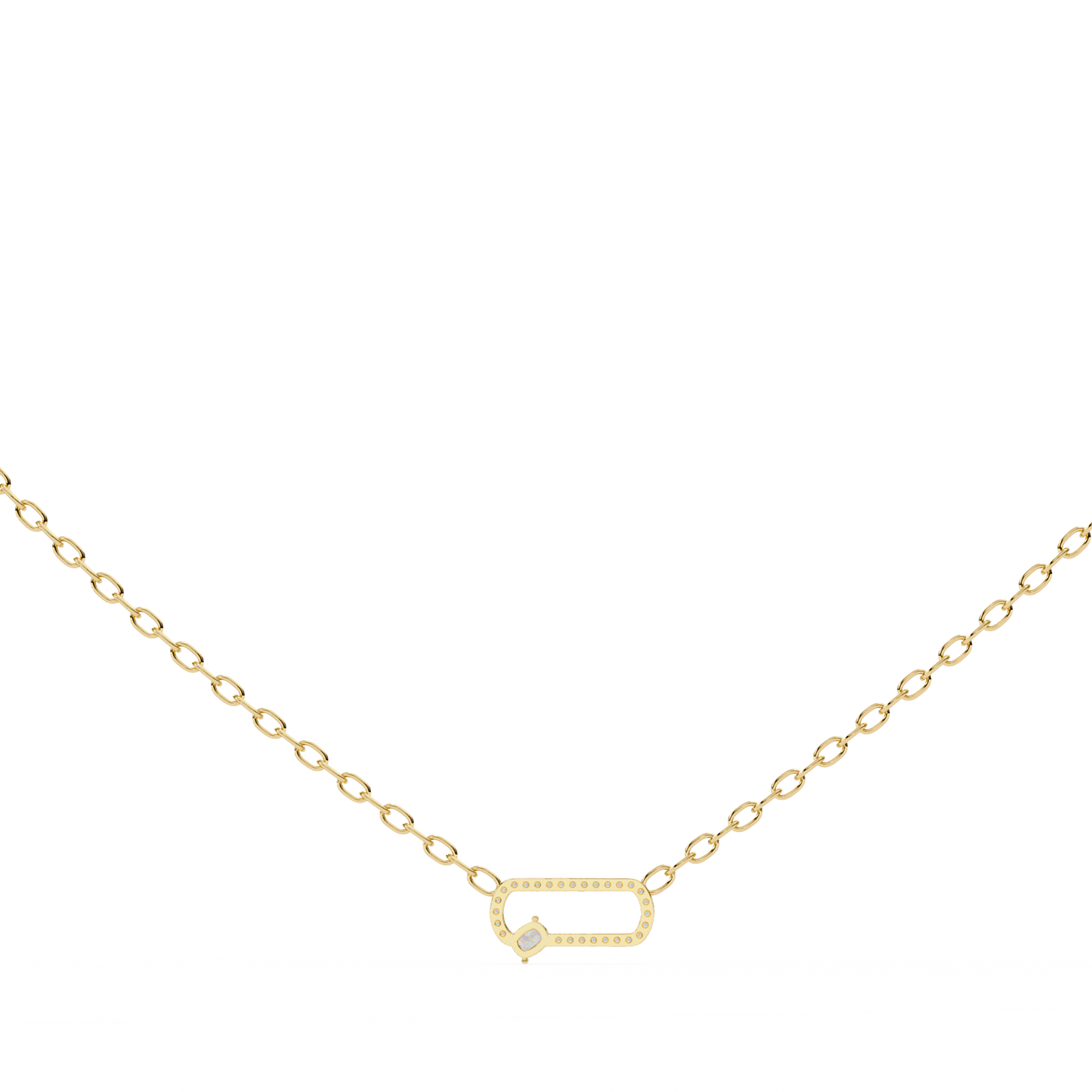 Bound Cushion Diamond Pendant
