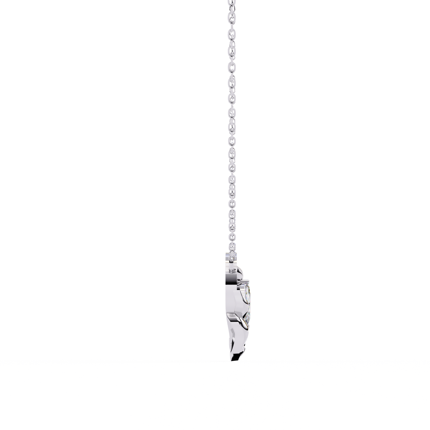 Bound Marquise Diamond Pendant