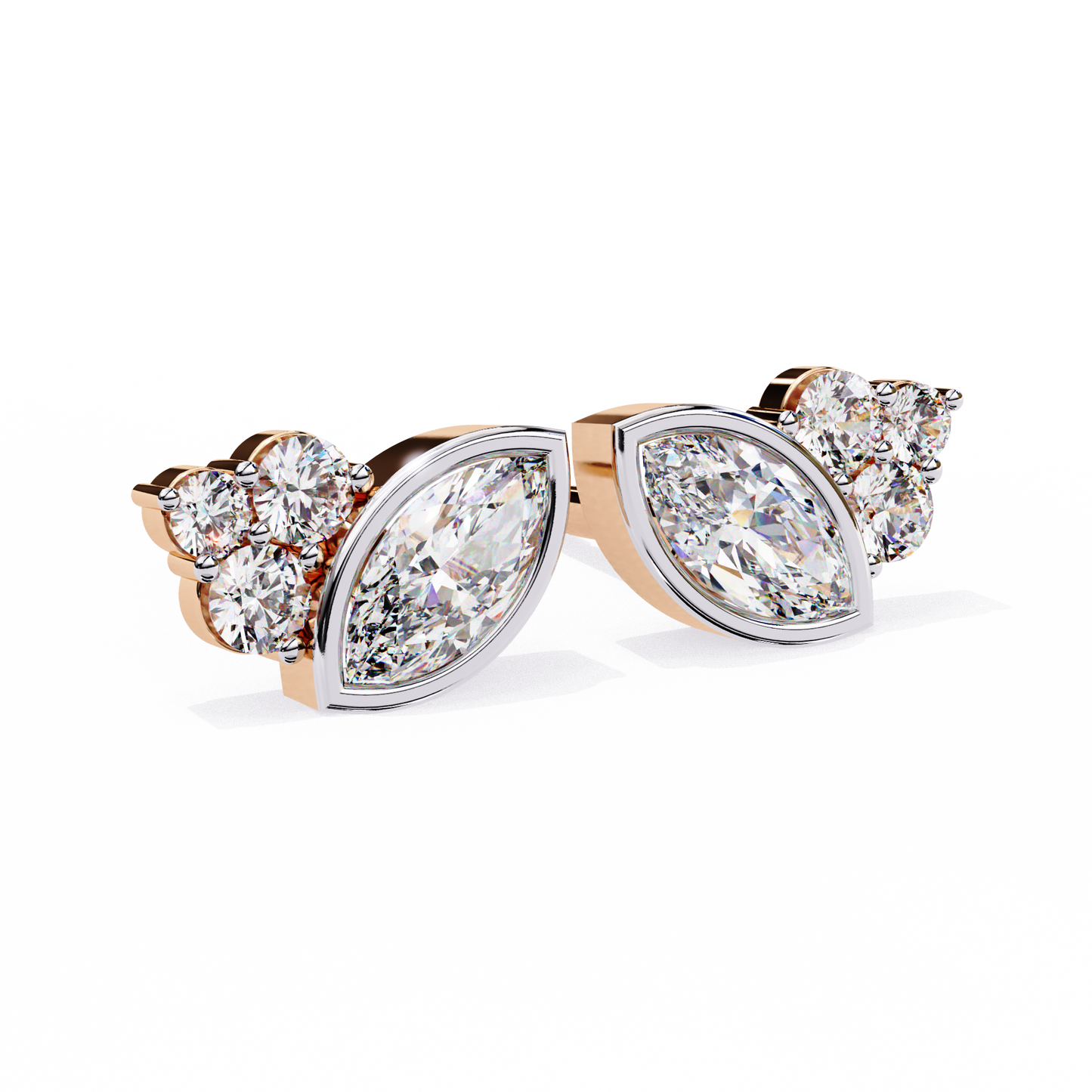 Flare Marquise Diamond Earrings