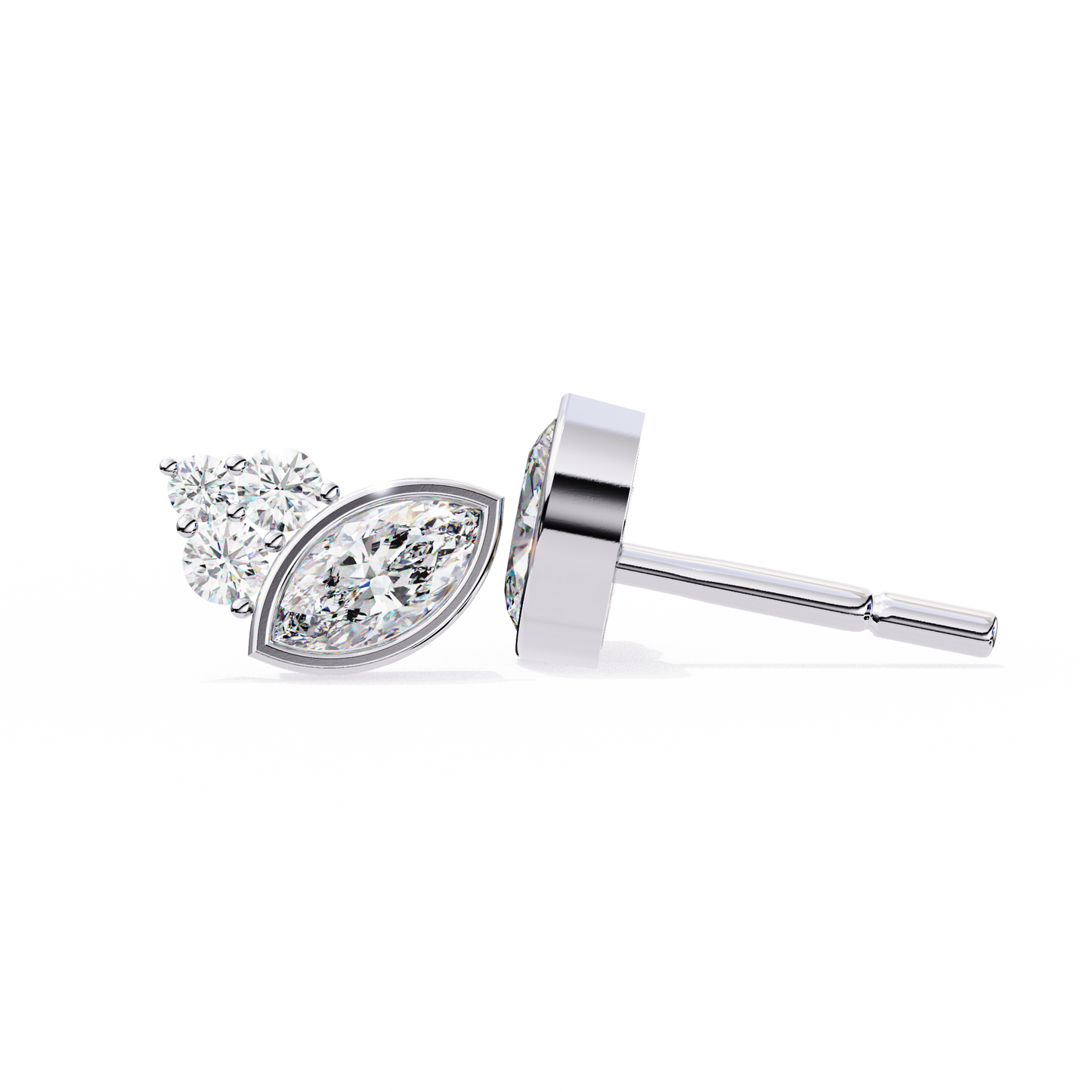 Flare Marquise Diamond Earrings