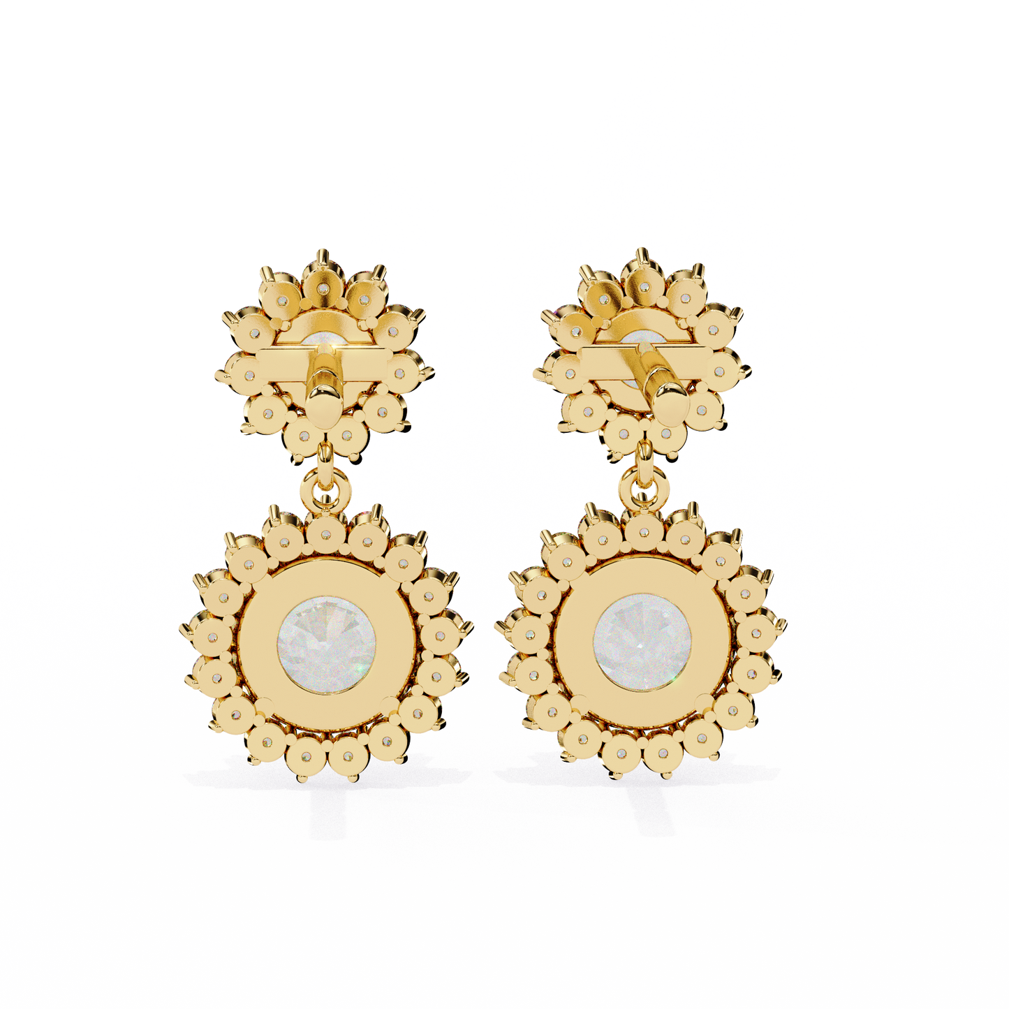 Valentina Round Diamond Earrings