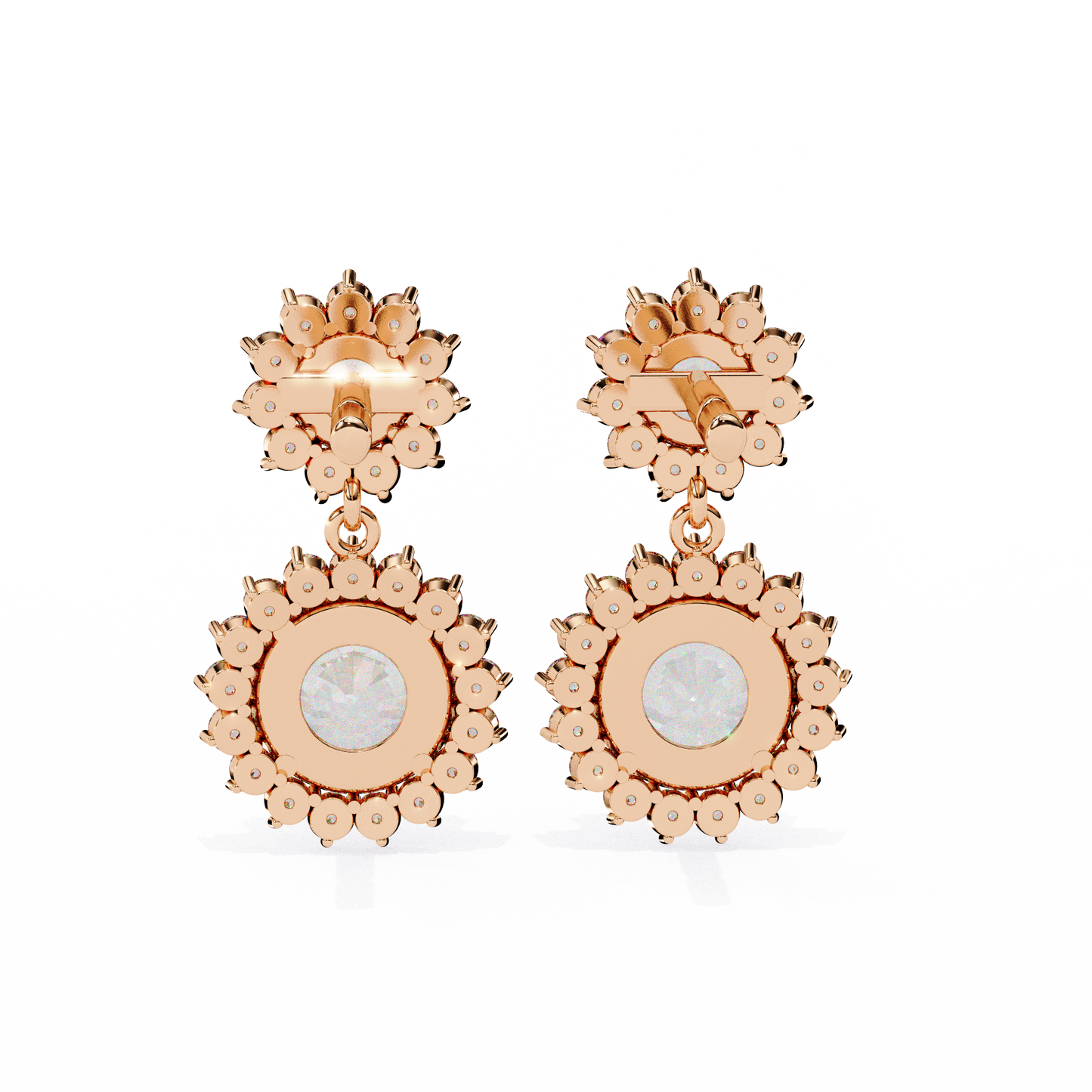 Valentina Round Diamond Earrings