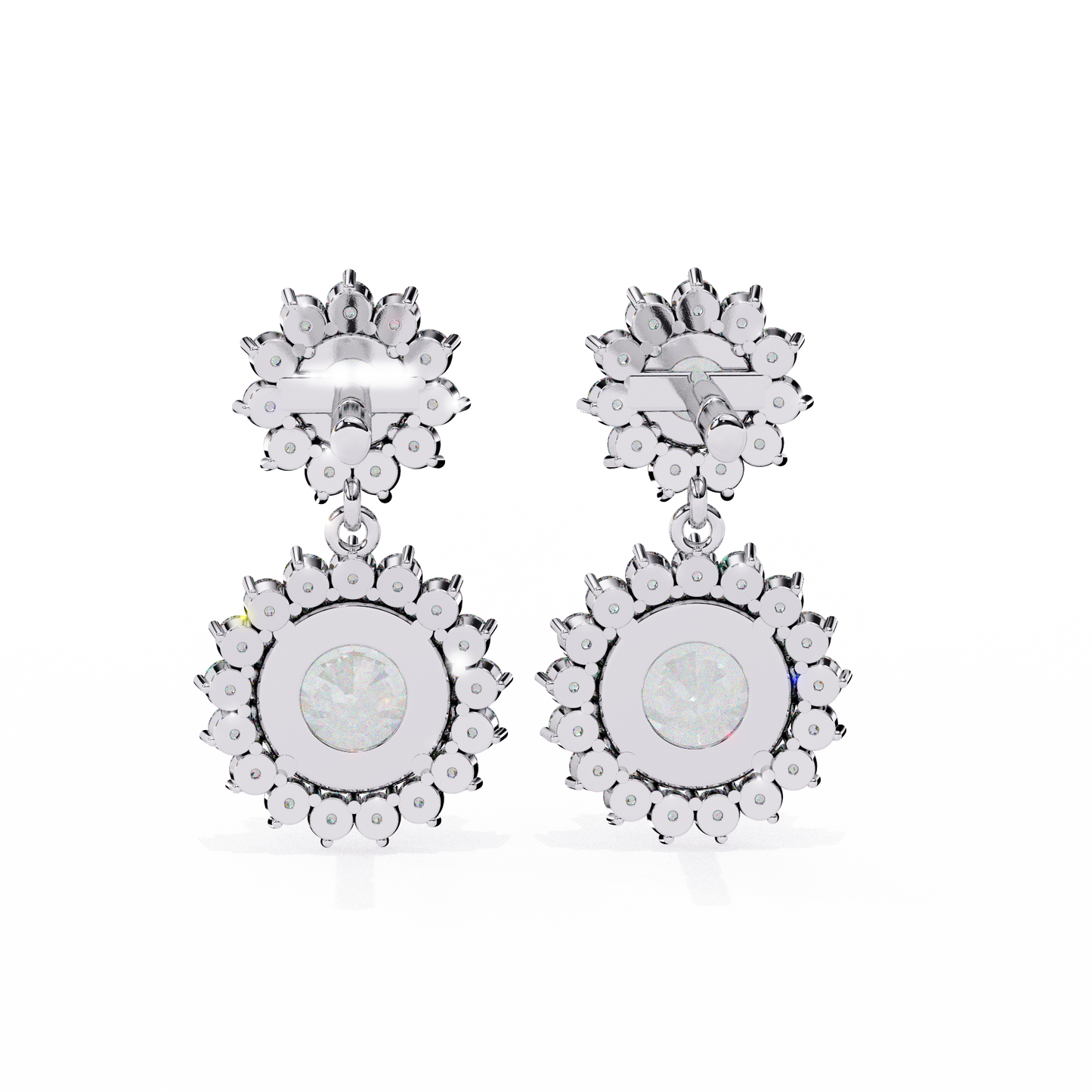 Valentina Round Diamond Earrings
