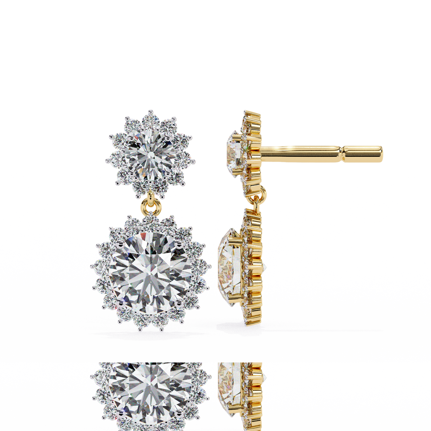 Valentina Round Diamond Earrings