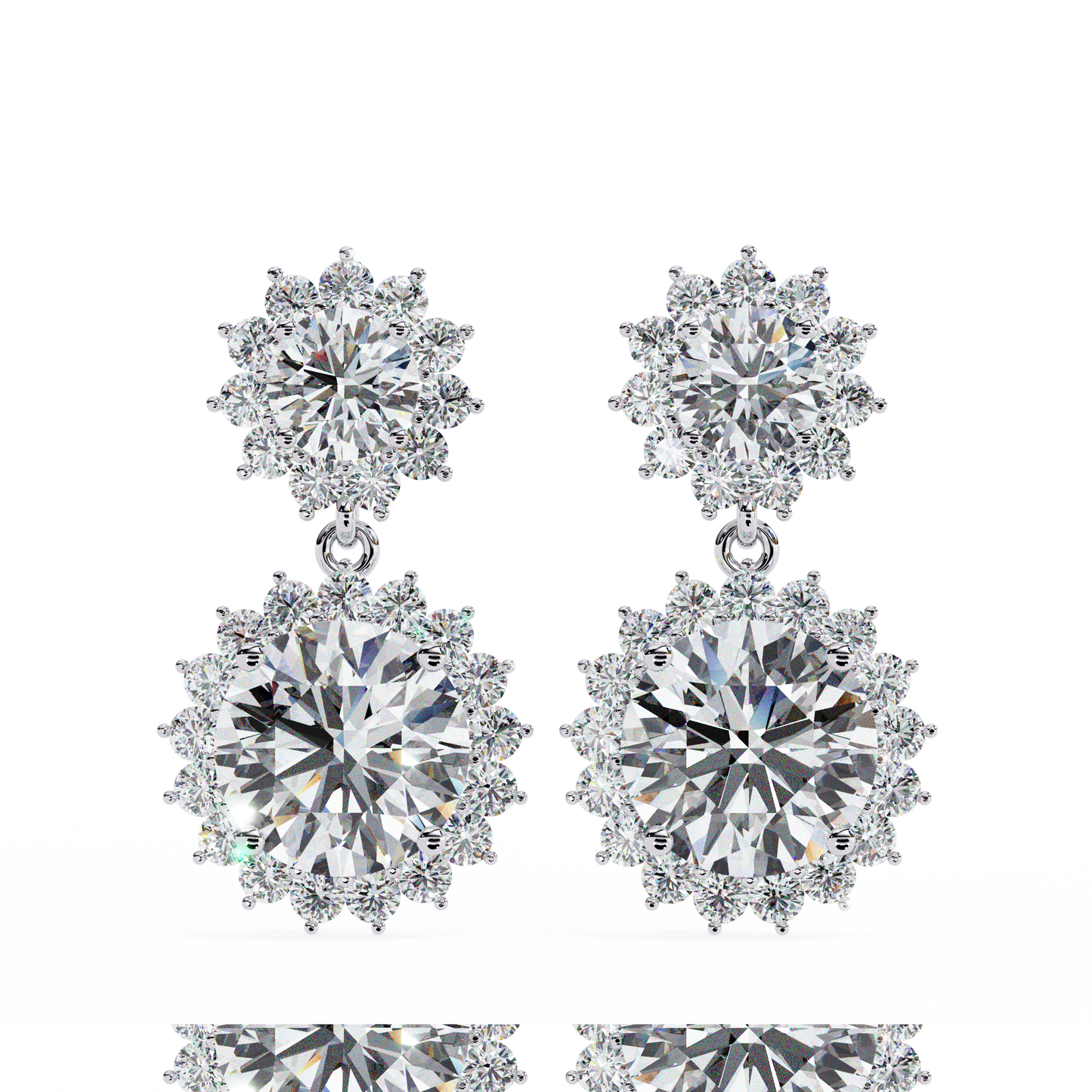 Valentina Round Diamond Earrings