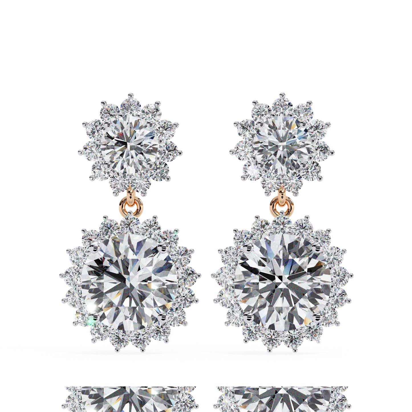 Valentina Round Diamond Earrings