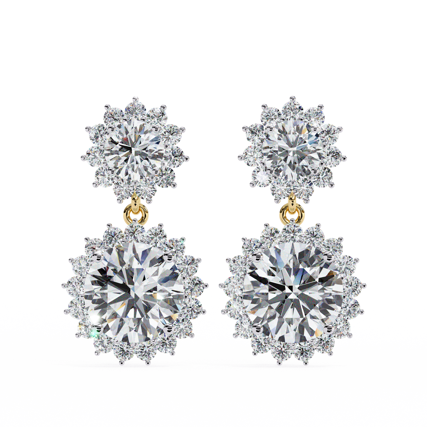 Valentina Round Diamond Earrings