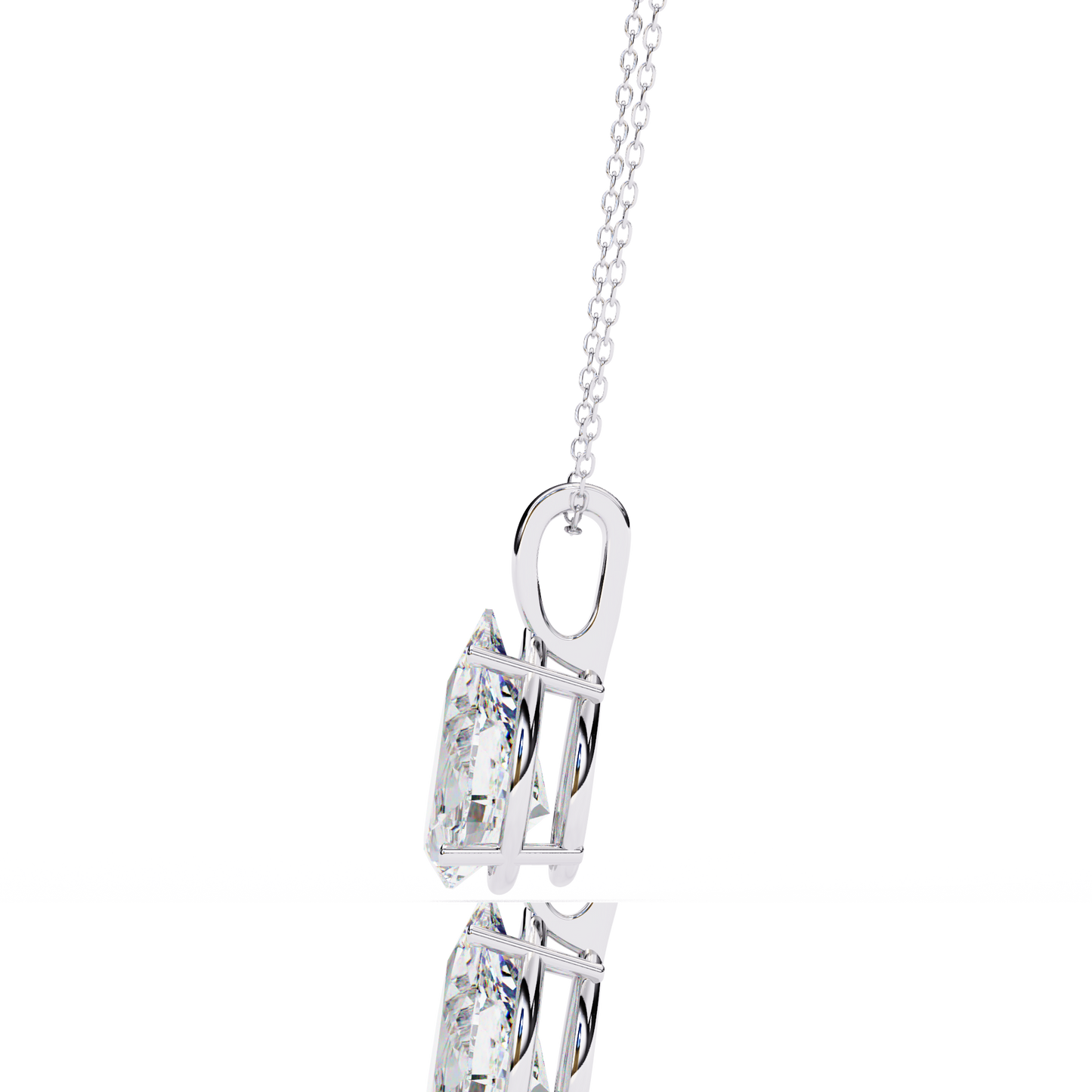 Ivy Pear Diamond Pendant (Chain Sold Separately)
