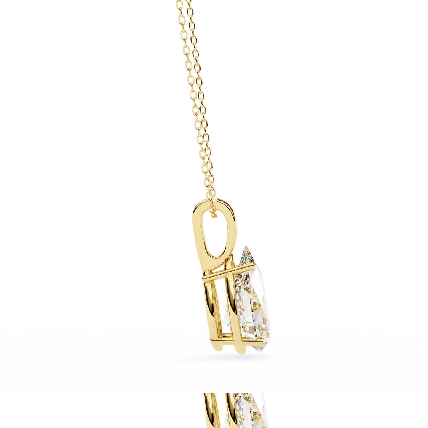 Ivy Pear Diamond Pendant (Chain Sold Separately)