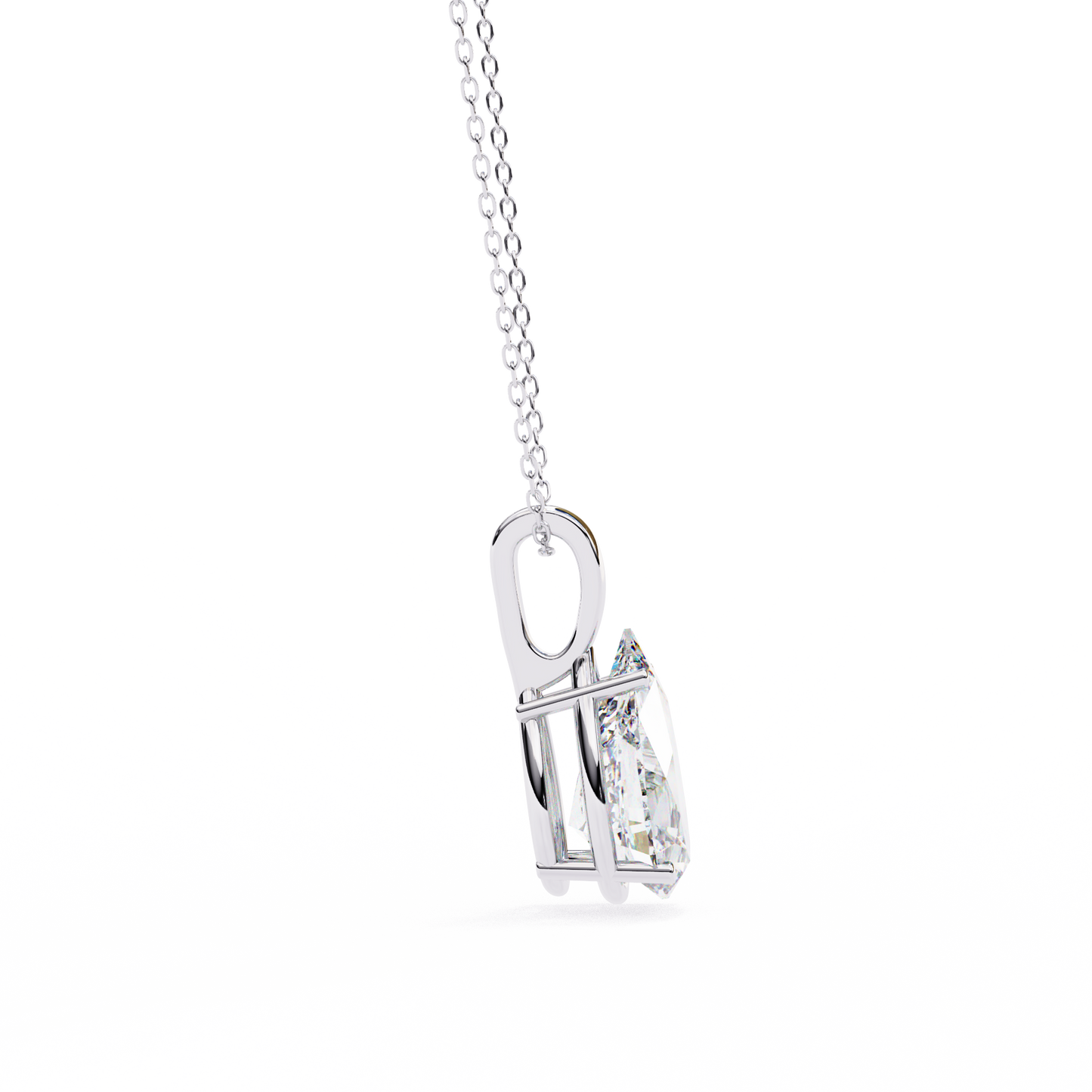 Ivy Pear Diamond Pendant (Chain Sold Separately)