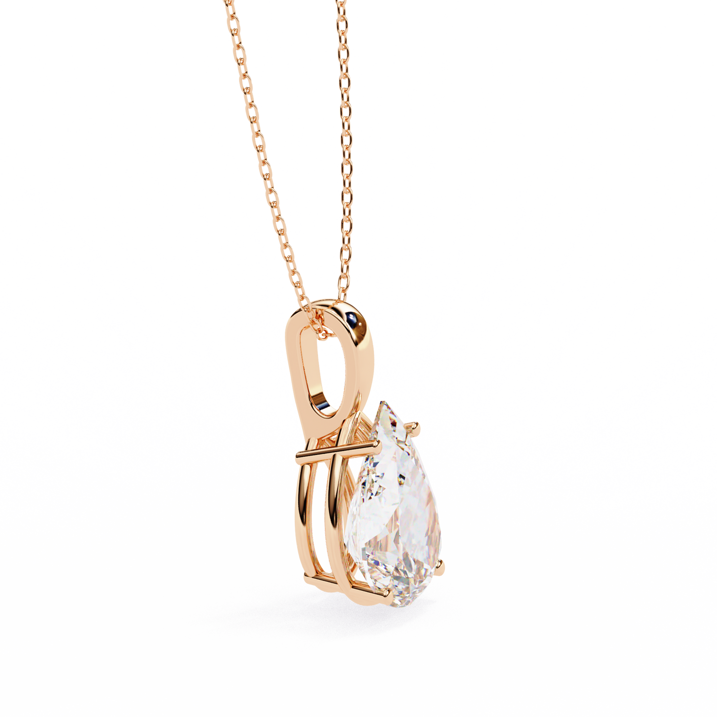 Ivy Pear Diamond Pendant (Chain Sold Separately)