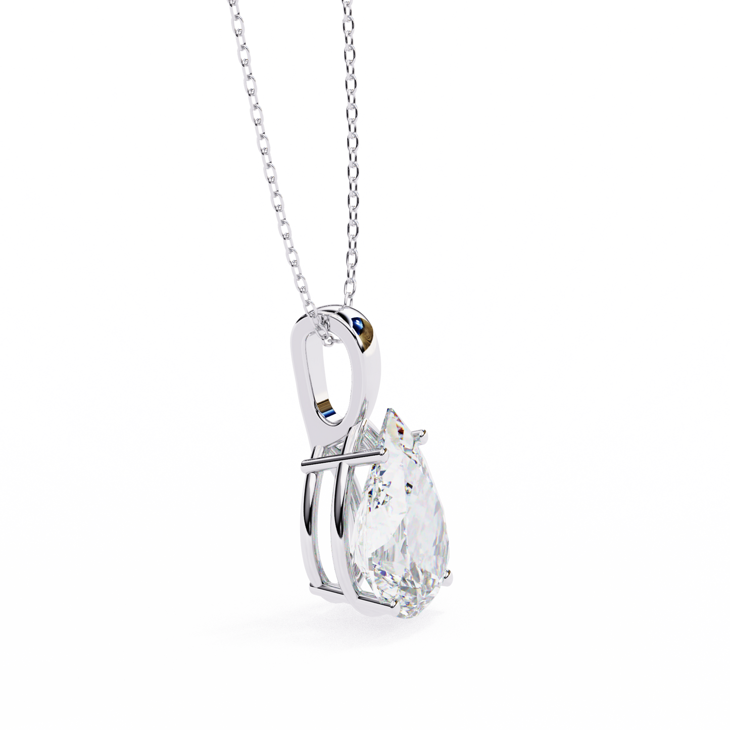 Ivy Pear Diamond Pendant (Chain Sold Separately)