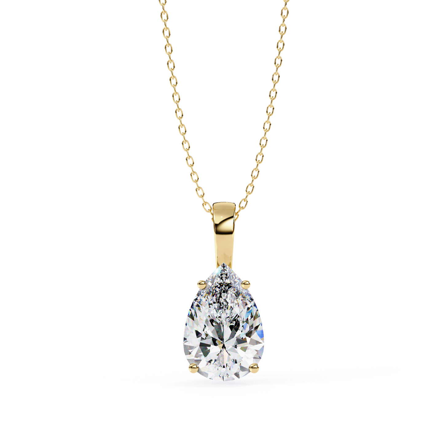 Ivy Pear Diamond Pendant (Chain Sold Separately)
