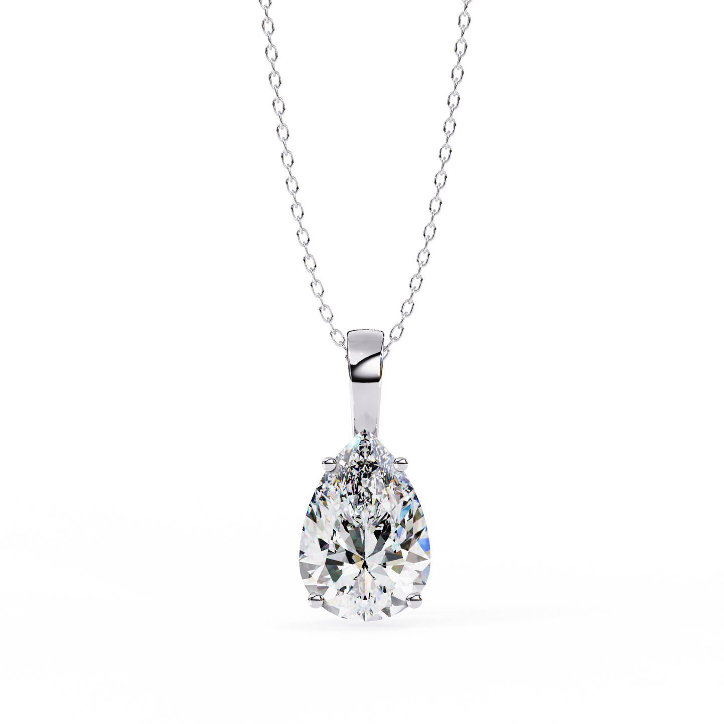 Ivy Pear Diamond Pendant (Chain Sold Separately)