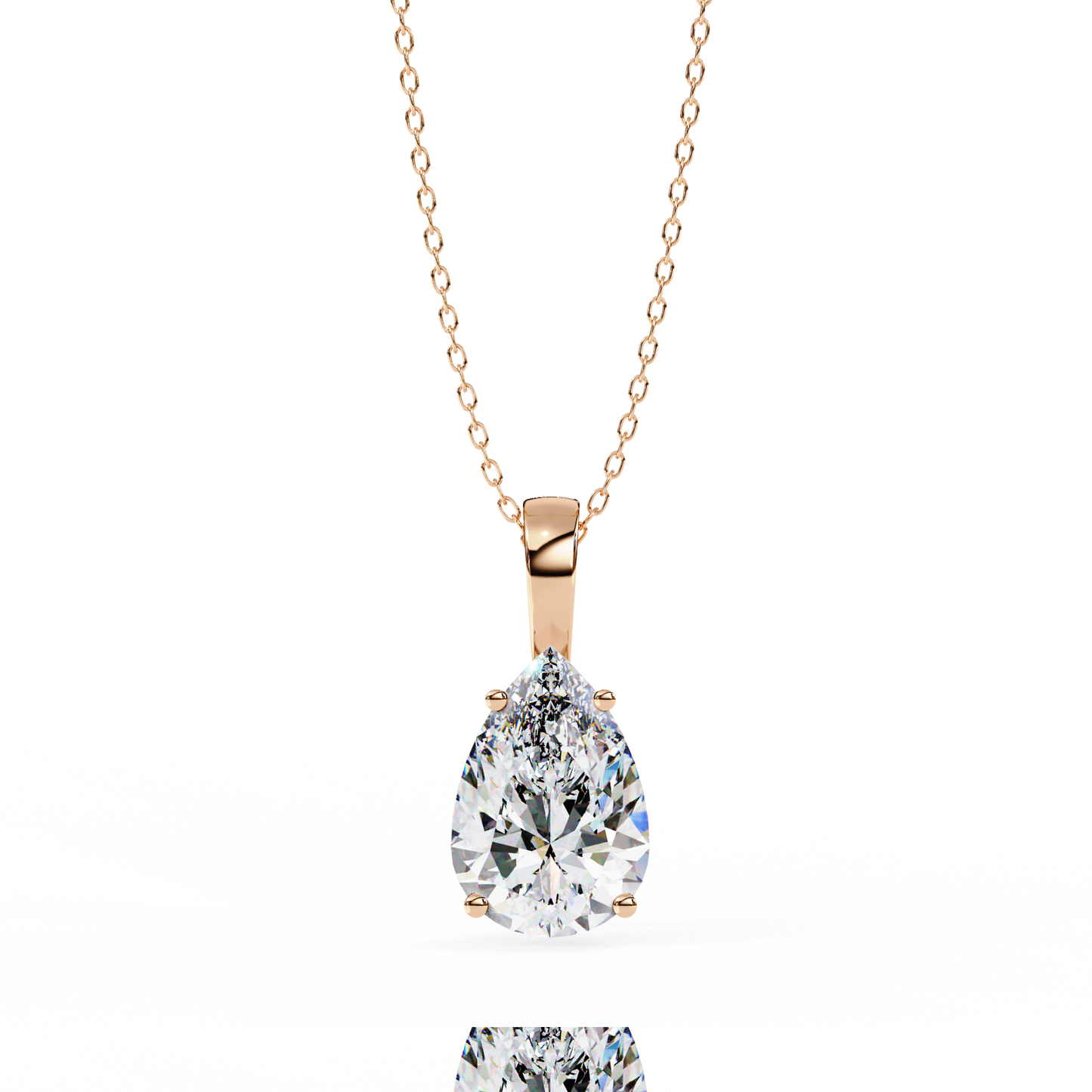 Ivy Pear Diamond Pendant (Chain Sold Separately)