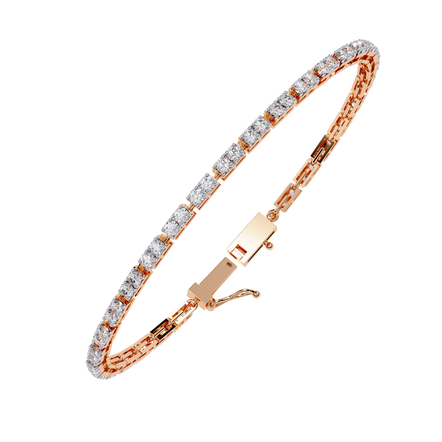 Charmara Round Diamond Bracelet