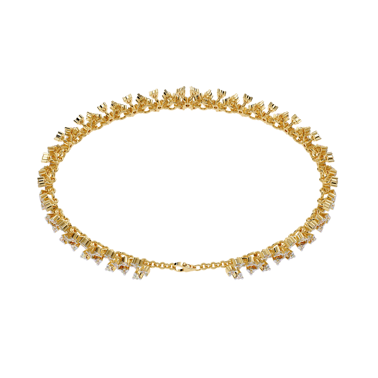 PulseCuff Round Diamond Bracelet