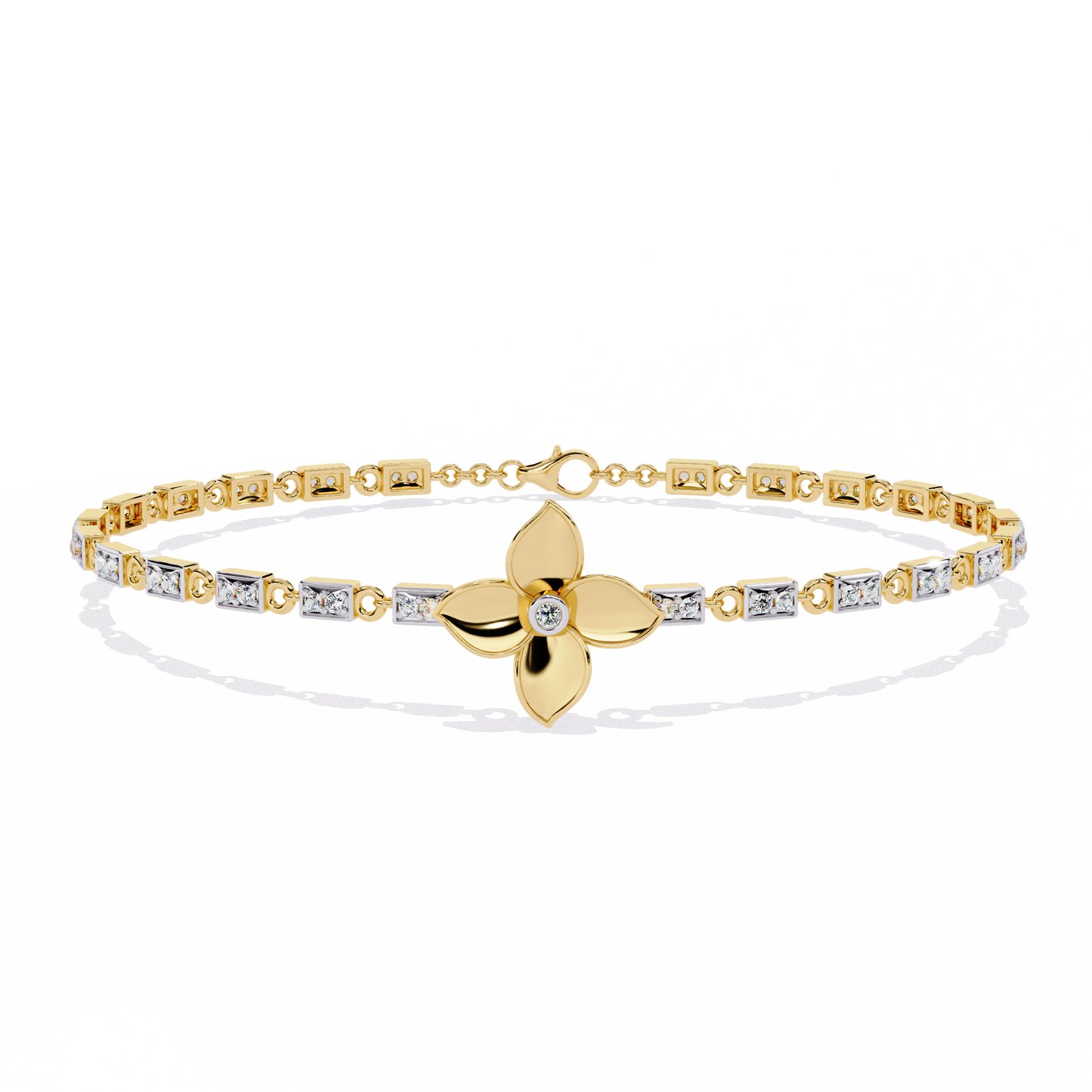 Twistique Round Diamond Bracelet