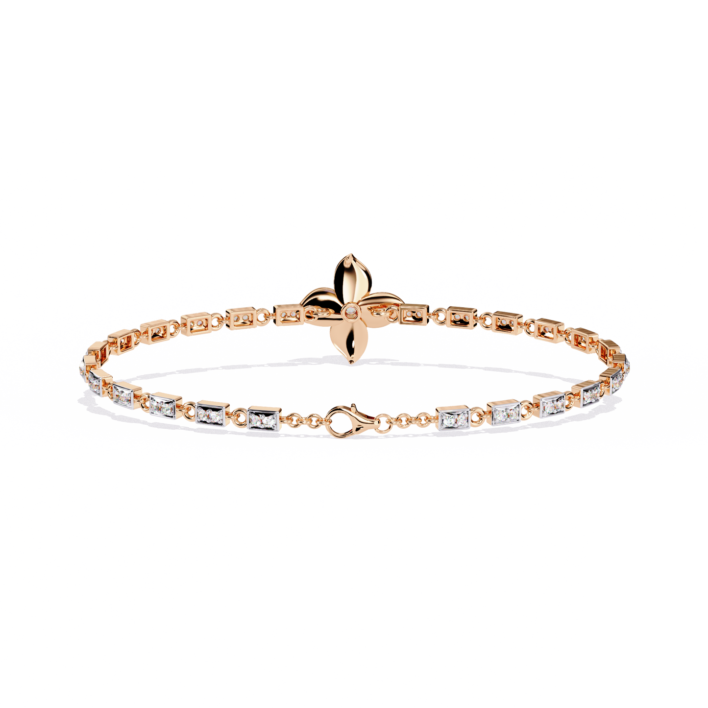 Twistique Round Diamond Bracelet