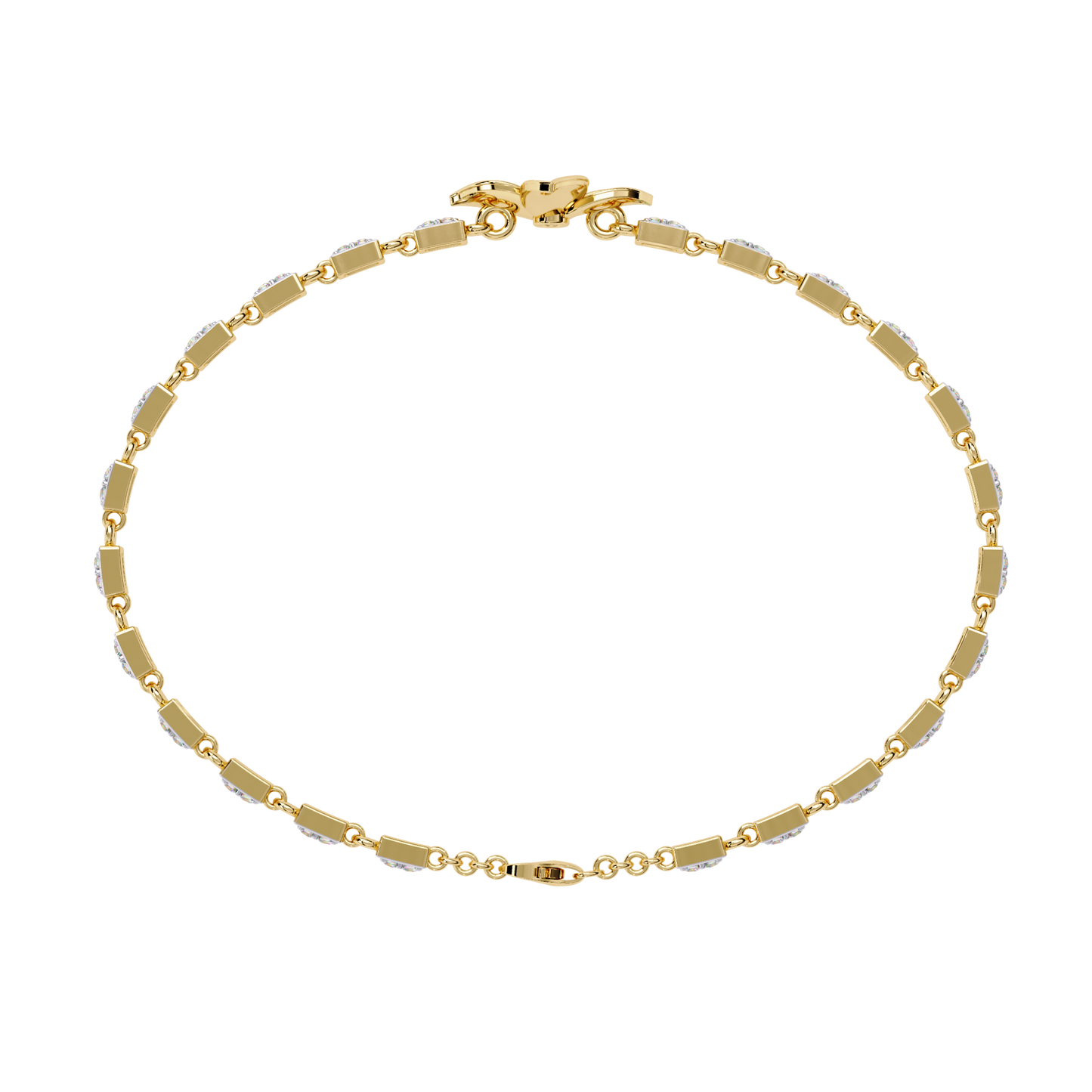 Twistique Round Diamond Bracelet