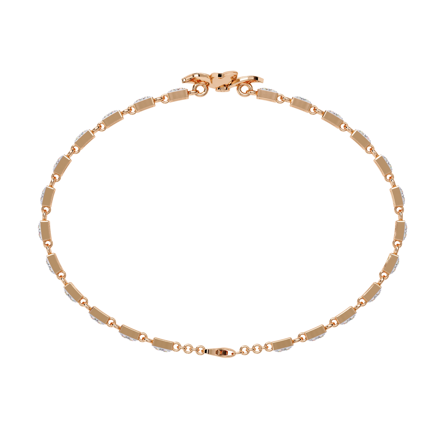 Twistique Round Diamond Bracelet