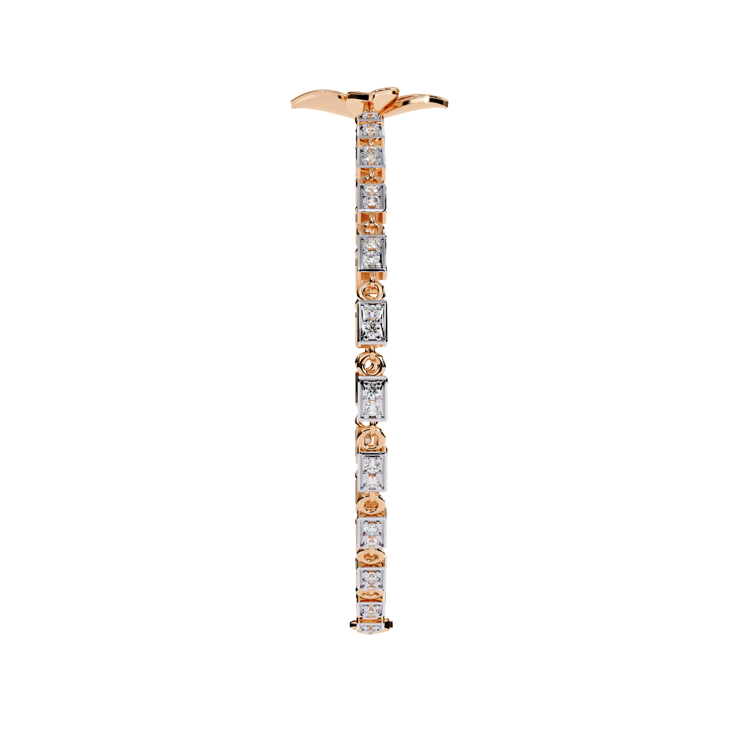 Twistique Round Diamond Bracelet