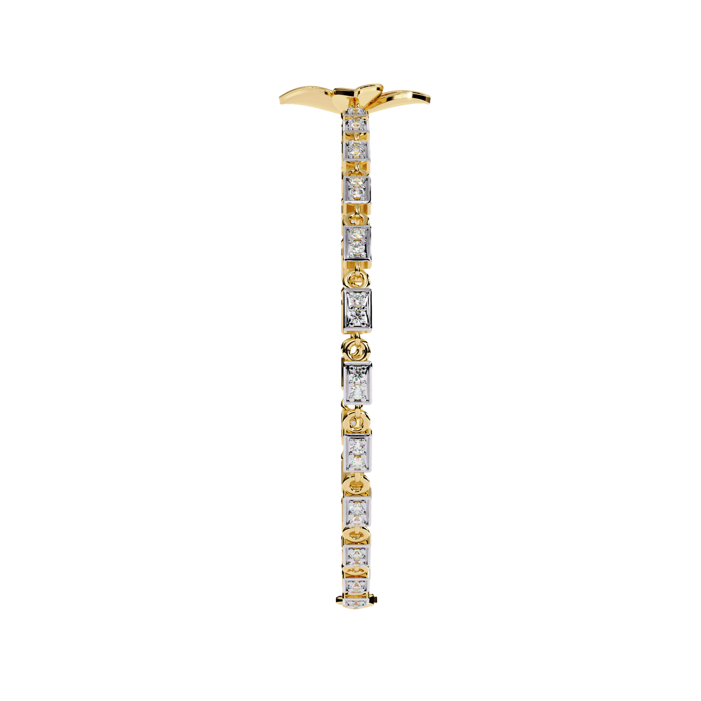 Twistique Round Diamond Bracelet