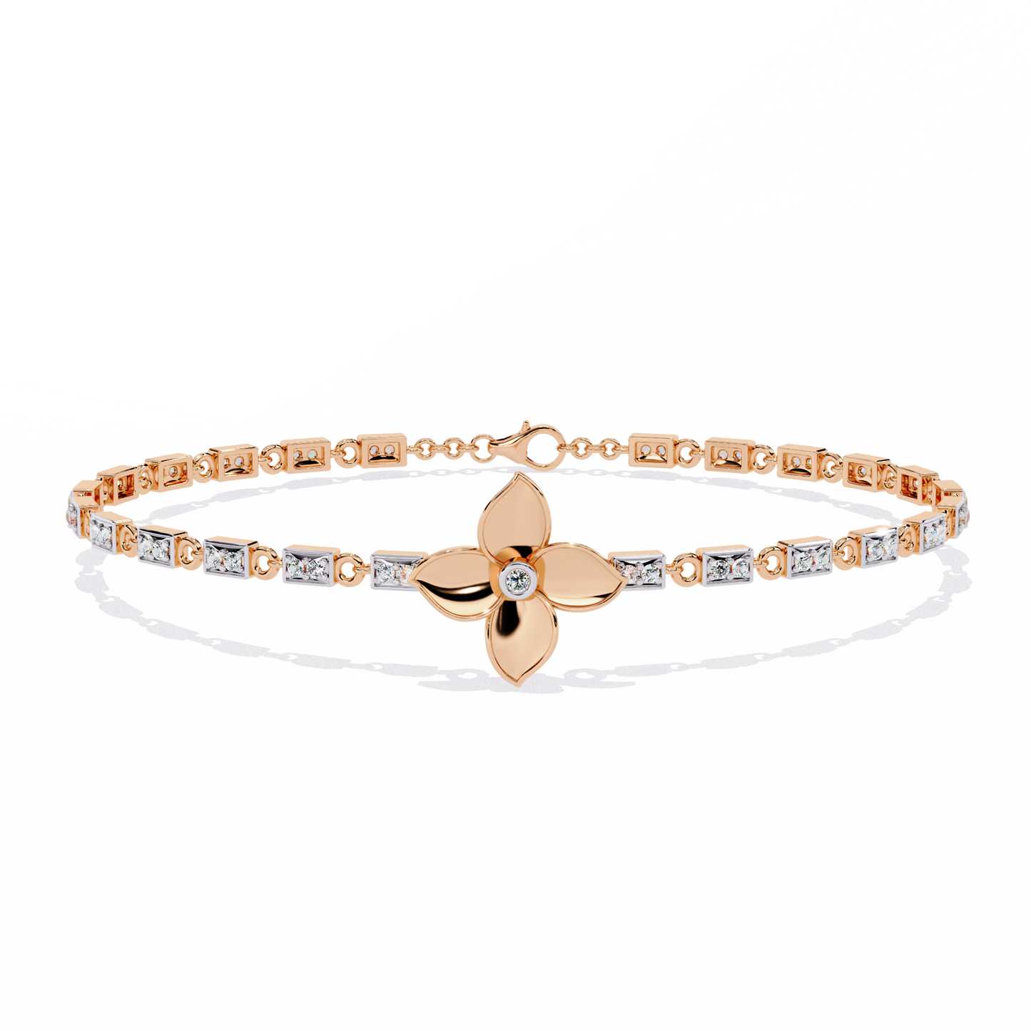 Twistique Round Diamond Bracelet
