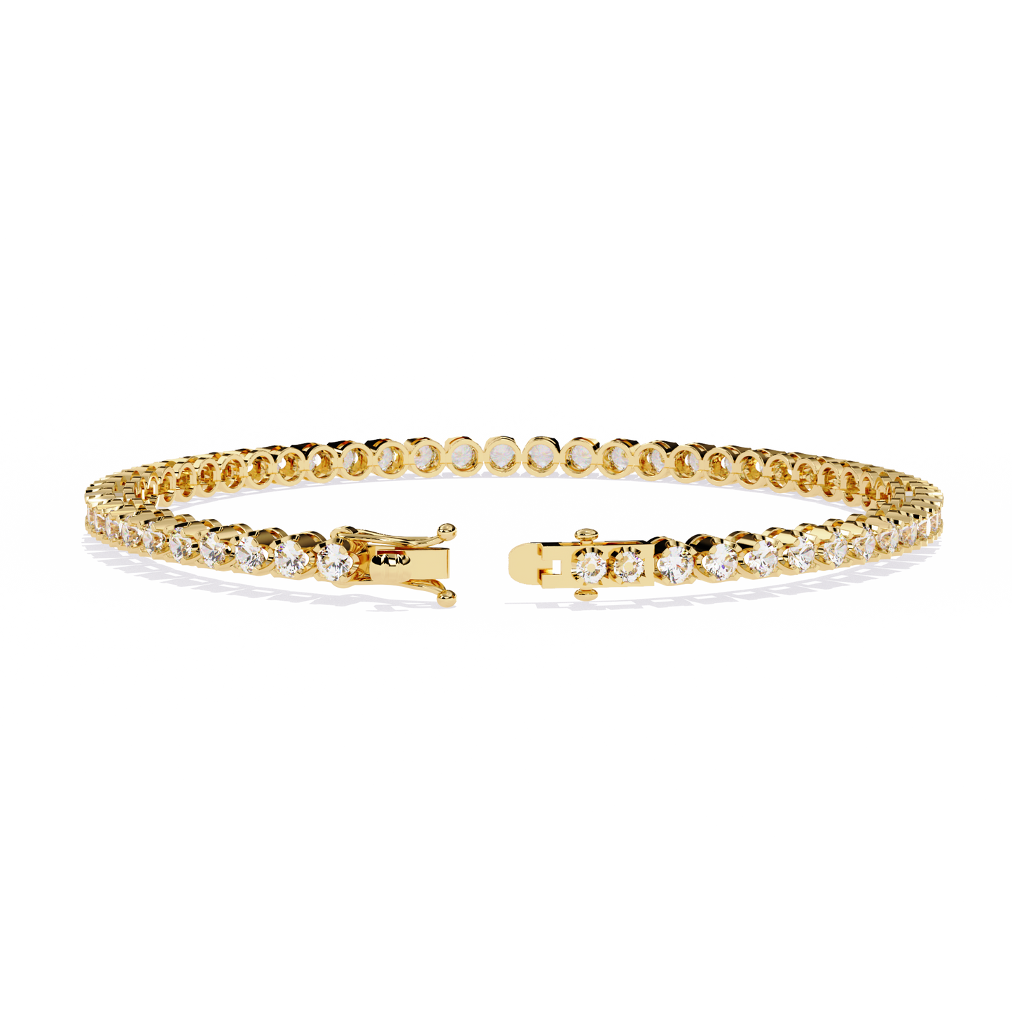 Babylonia Round Diamond Bracelet