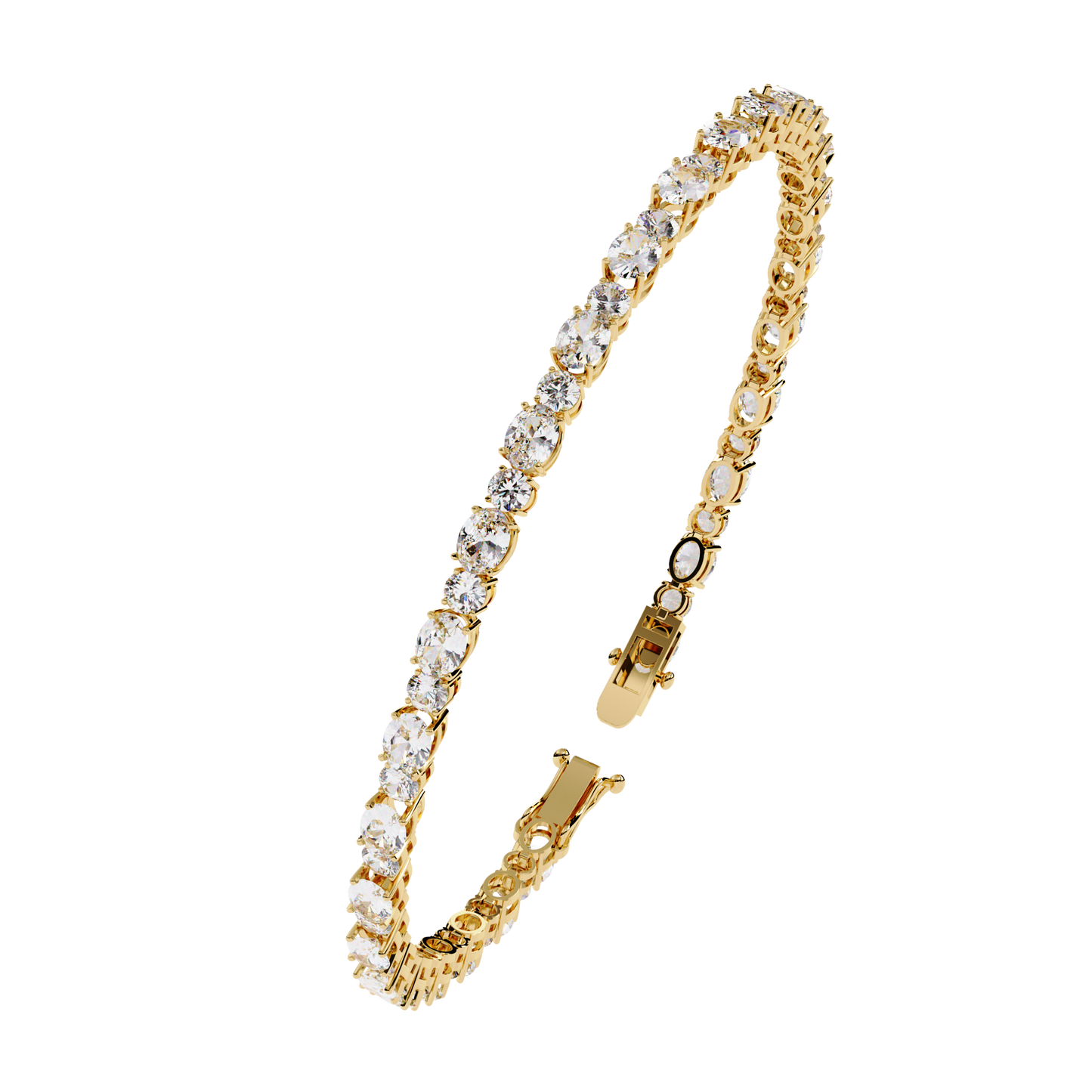 Glimmerine Oval Diamond Bracelet
