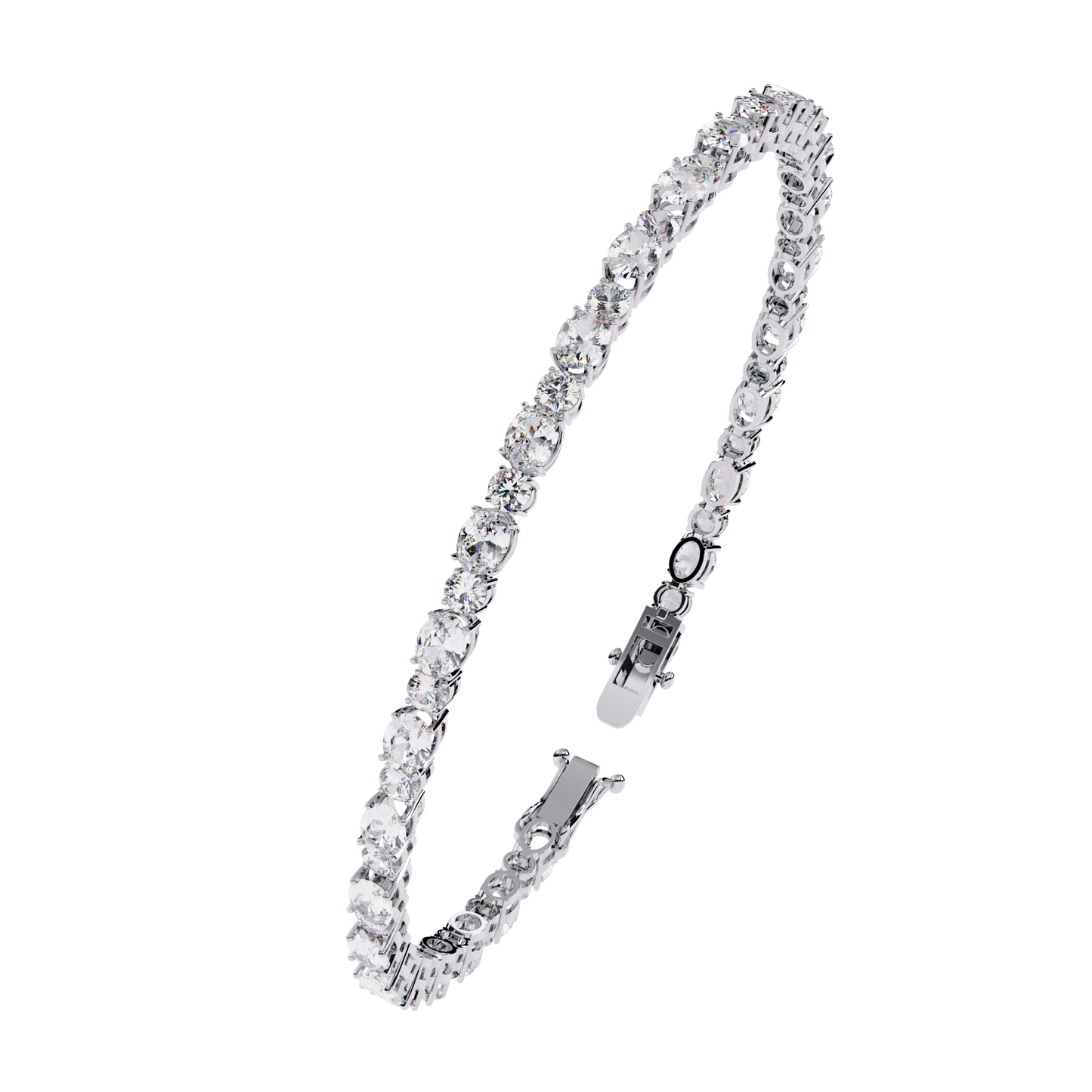 Glimmerine Oval Diamond Bracelet