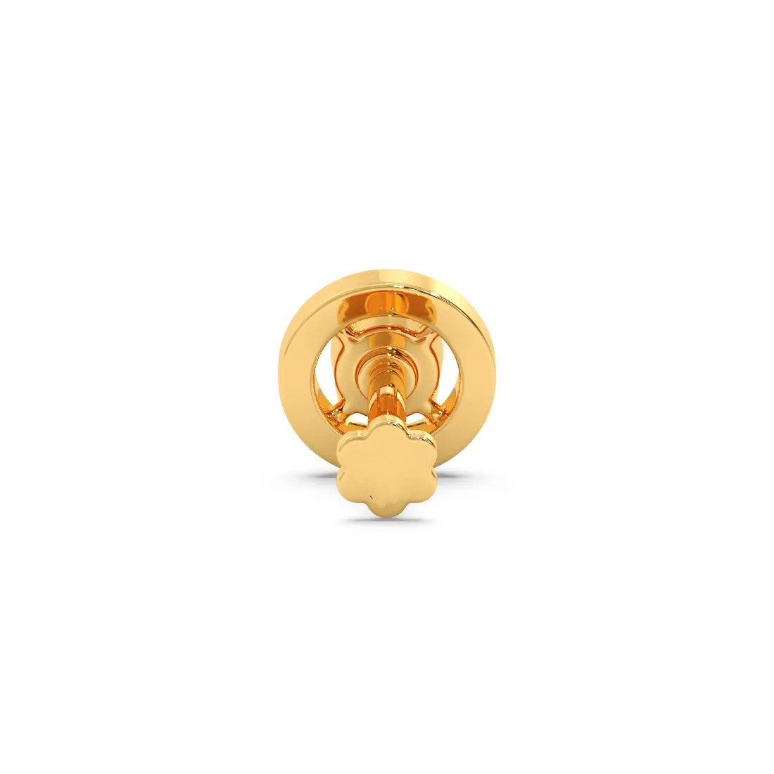 Charm Round Diamond Nose Pin