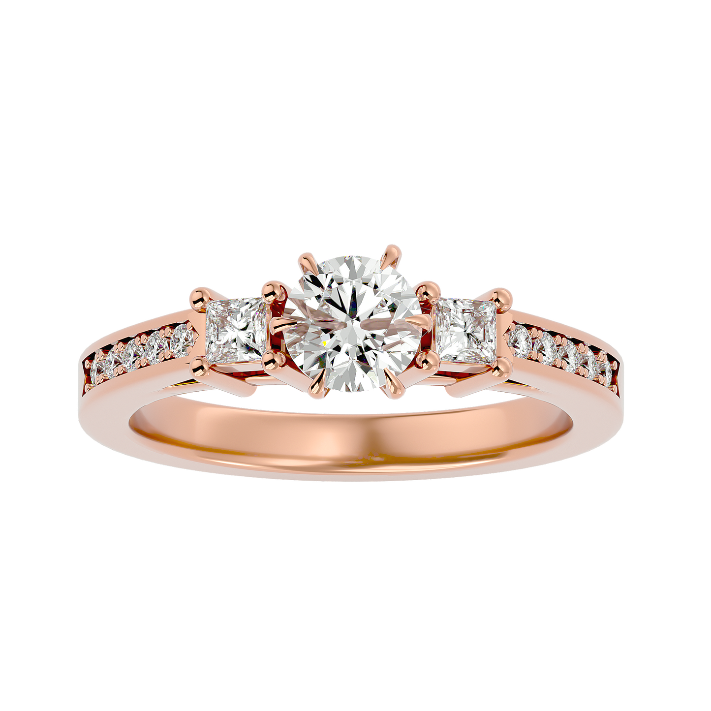 Trinity Round Diamond Ring