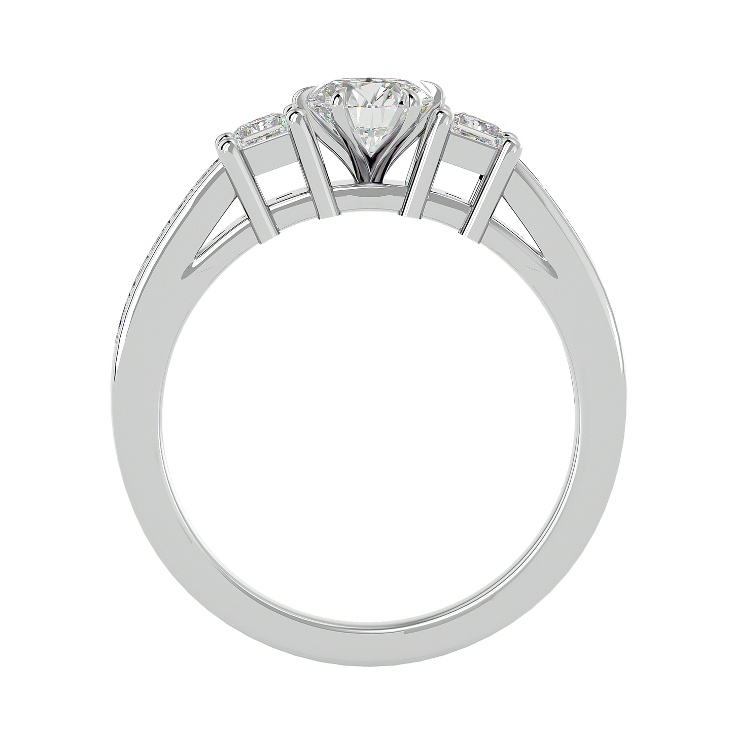 Trinity Round Diamond Ring