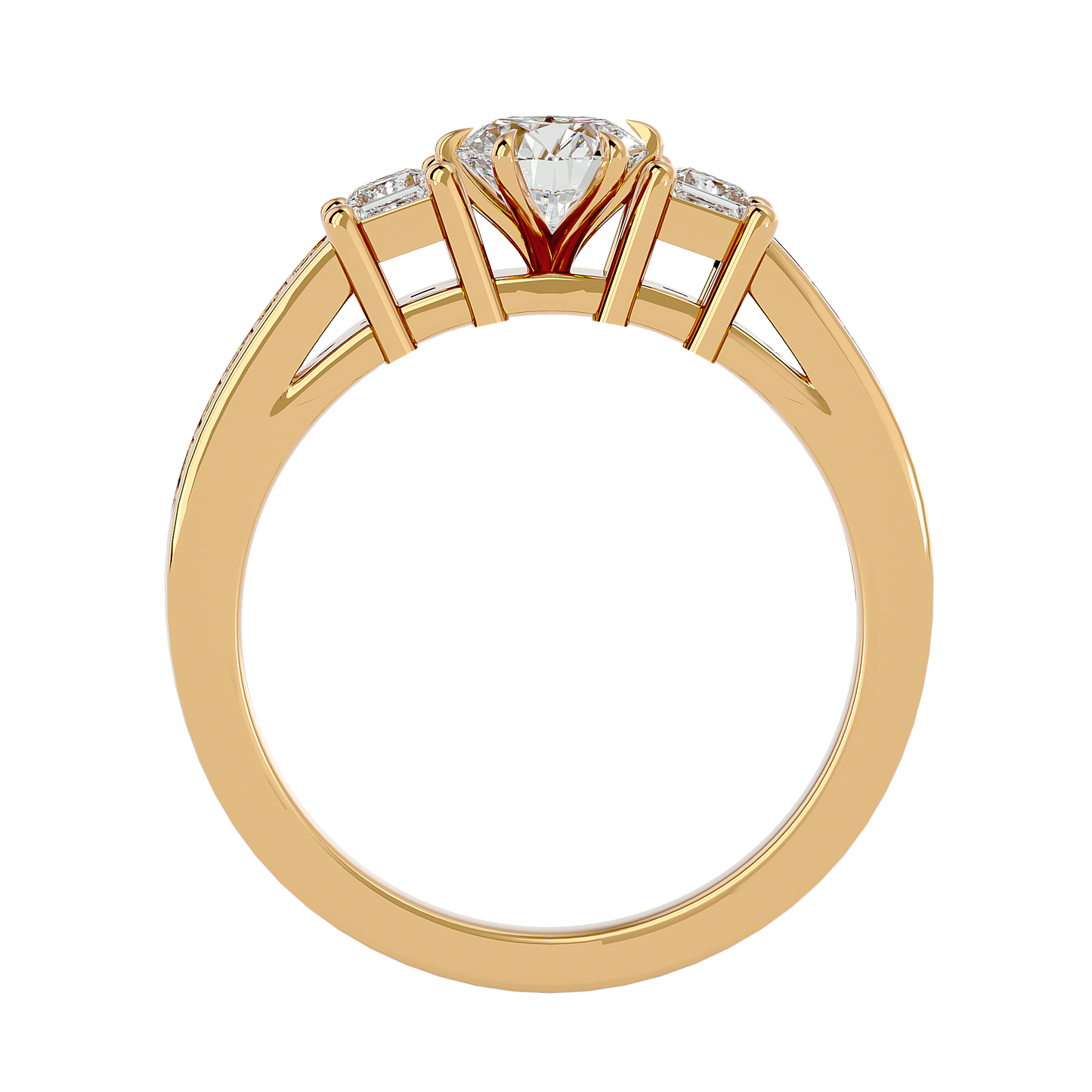 Trinity Round Diamond Ring
