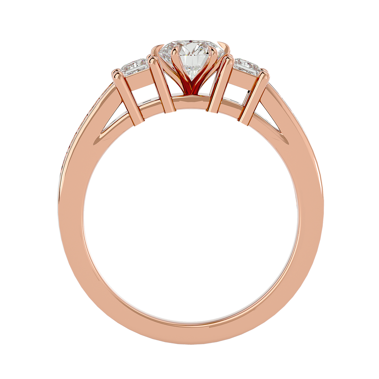 Trinity Round Diamond Ring