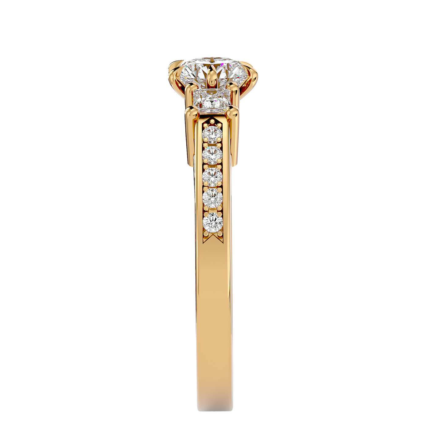 Trinity Round Diamond Ring