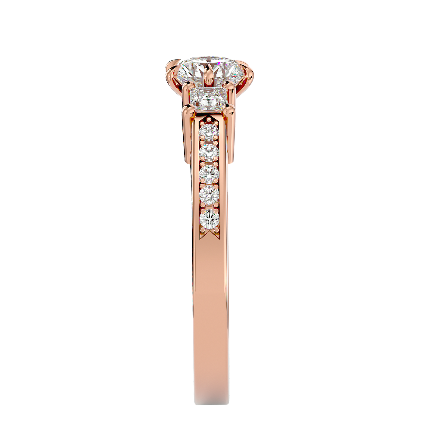 Trinity Round Diamond Ring