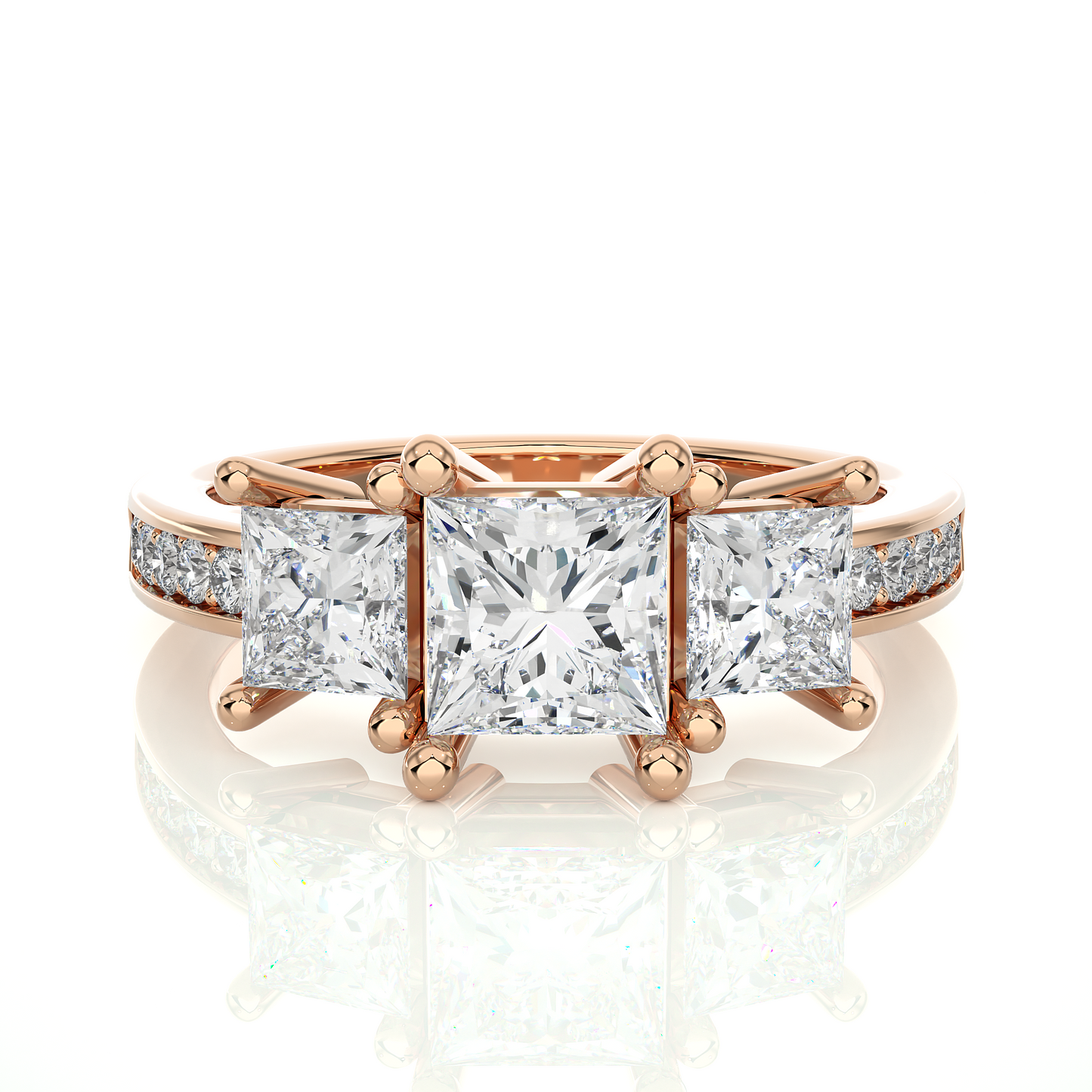 Trio Princess Diamond Ring