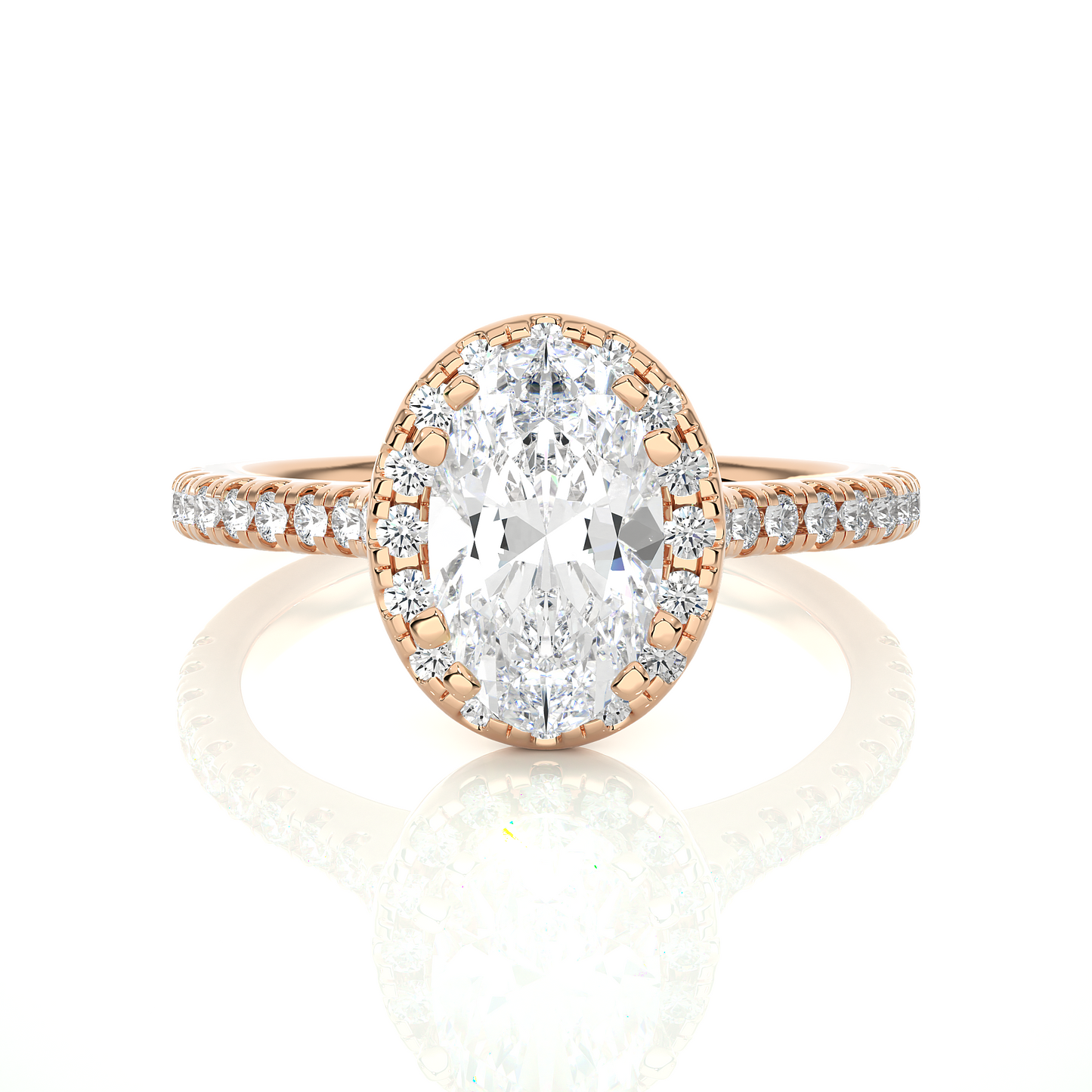Victorian Oval Diamond Ring