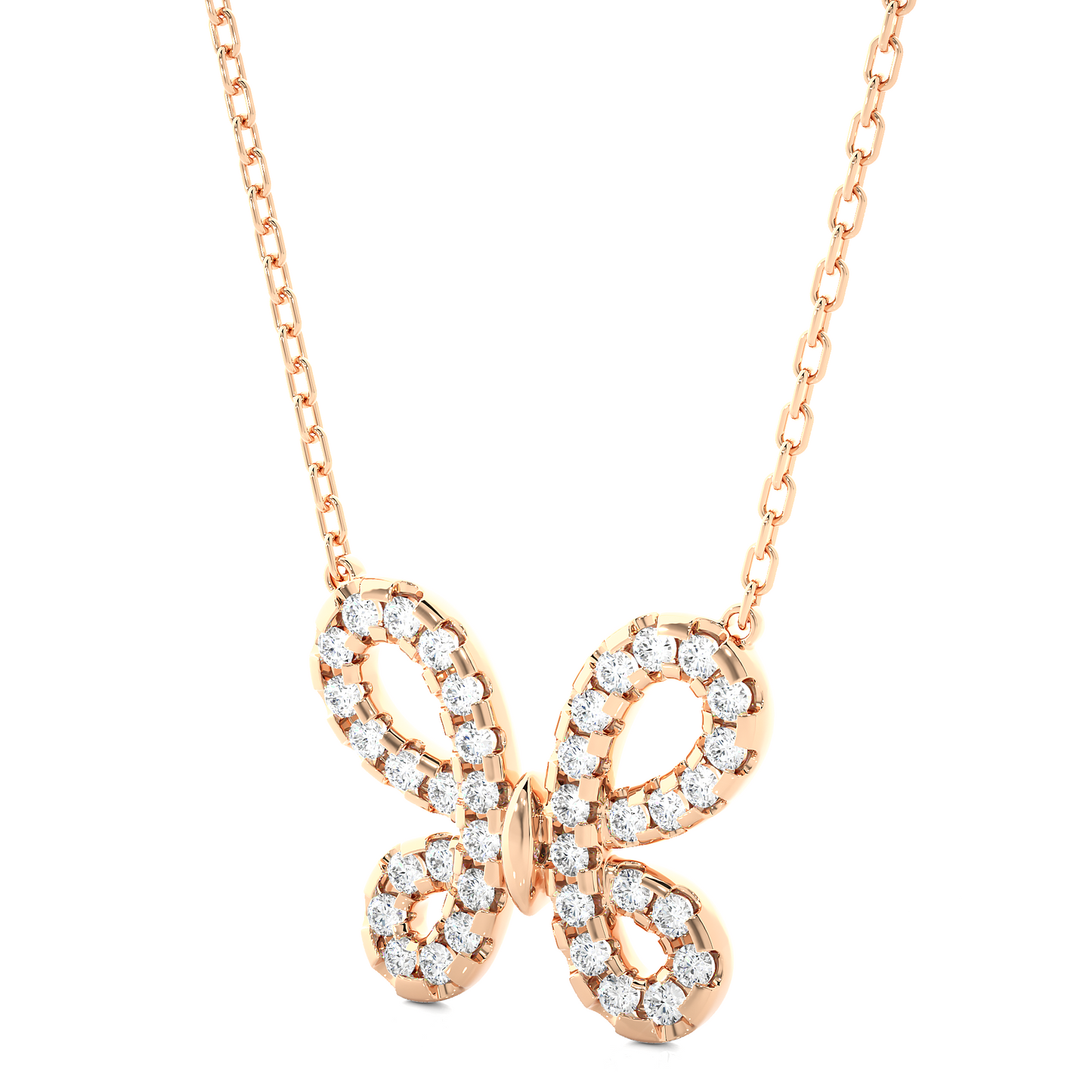 Eternal Butterfly Diamond Pendant