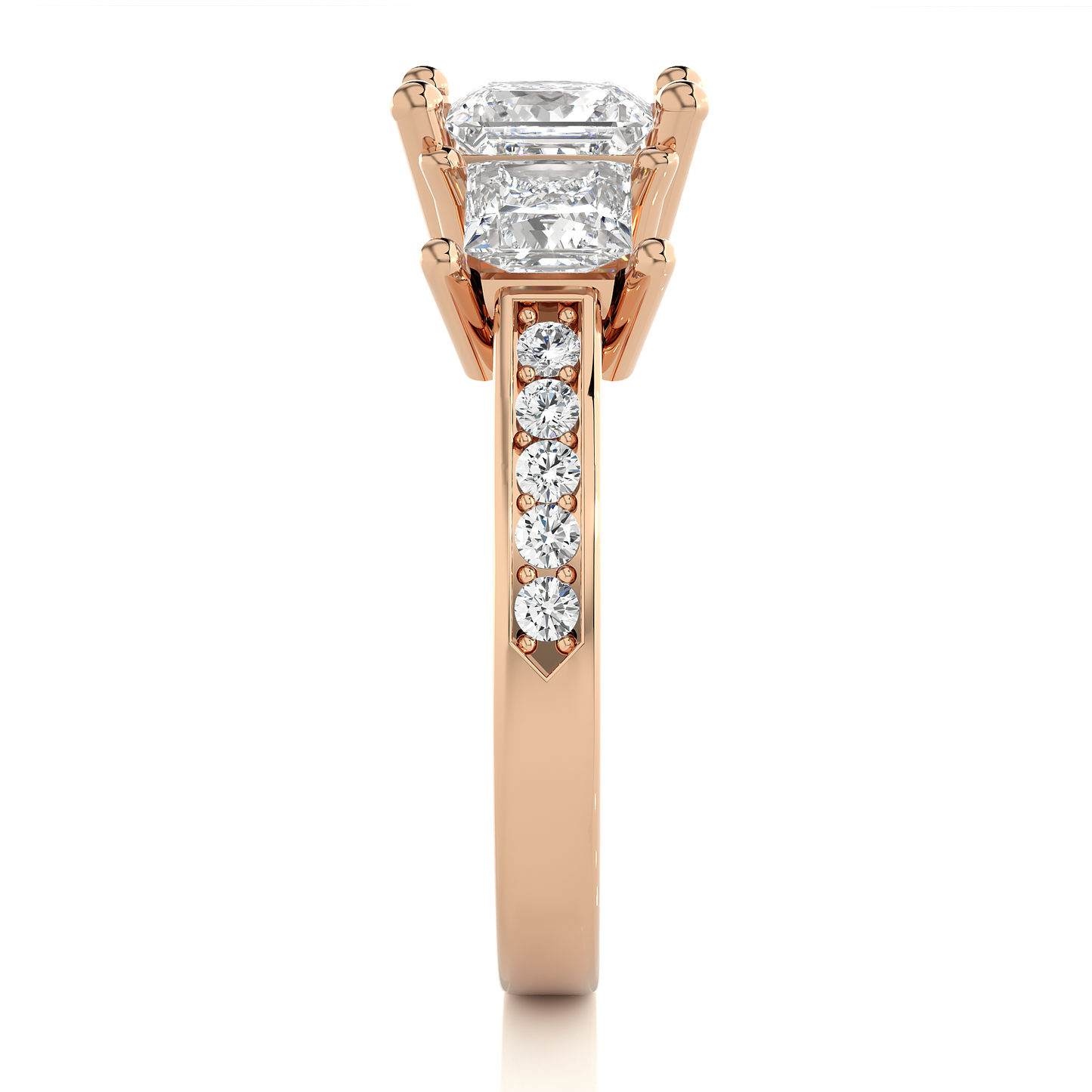 Trio Princess Diamond Ring