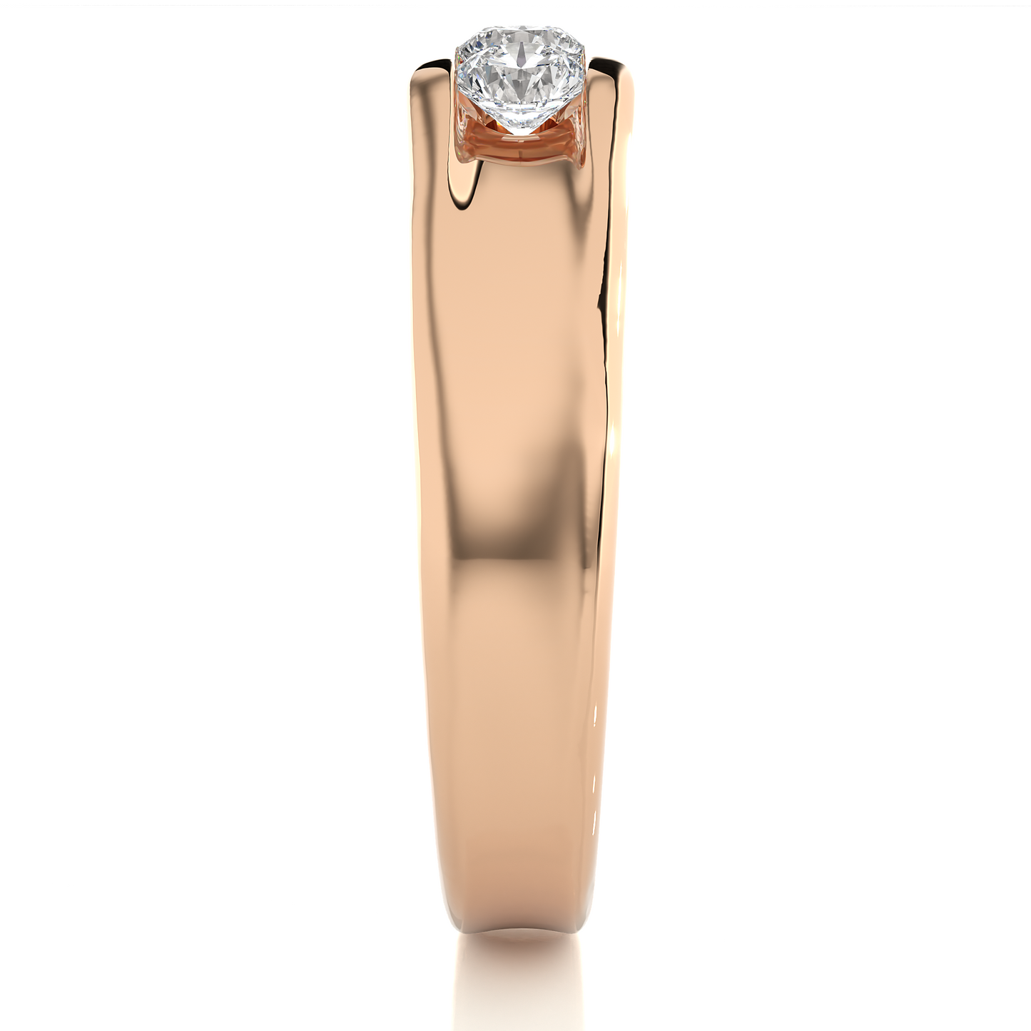 Roman Round Diamond Ring