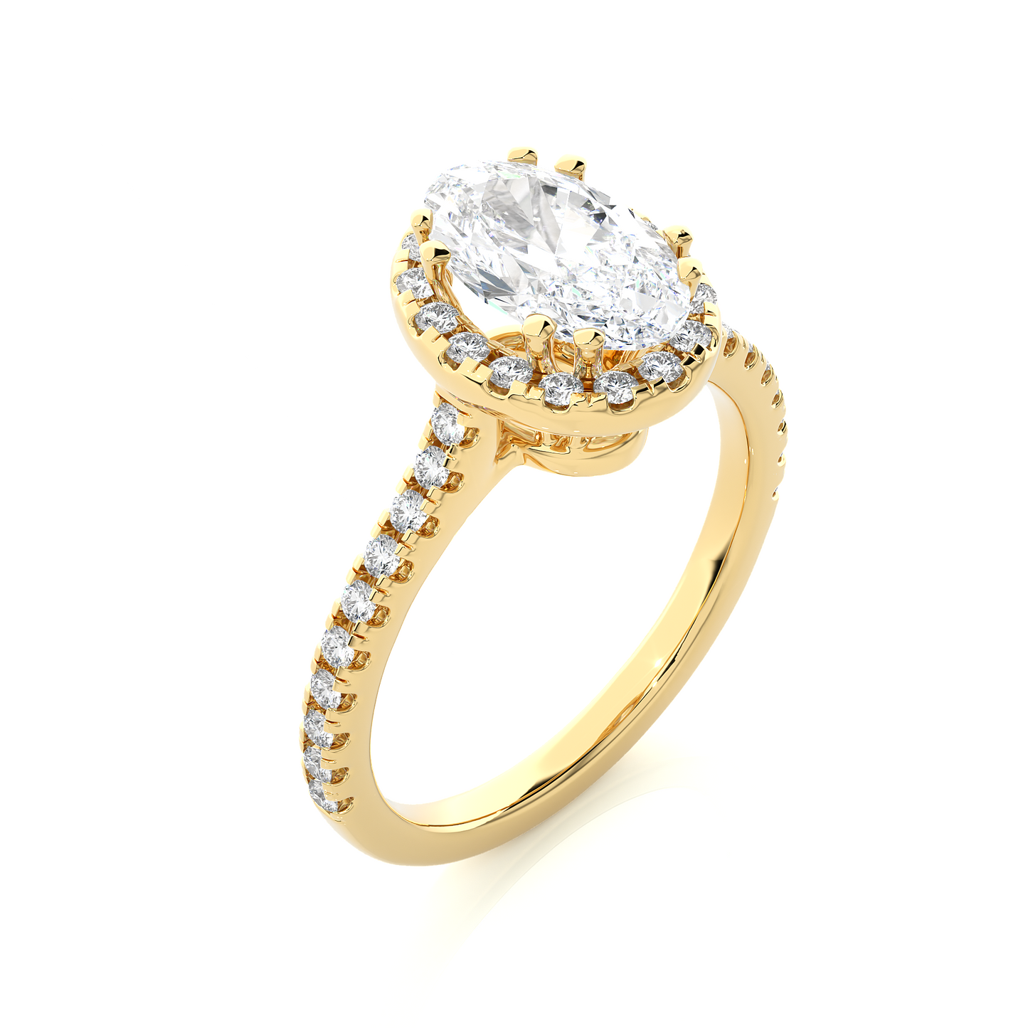 Victorian Oval Diamond Ring